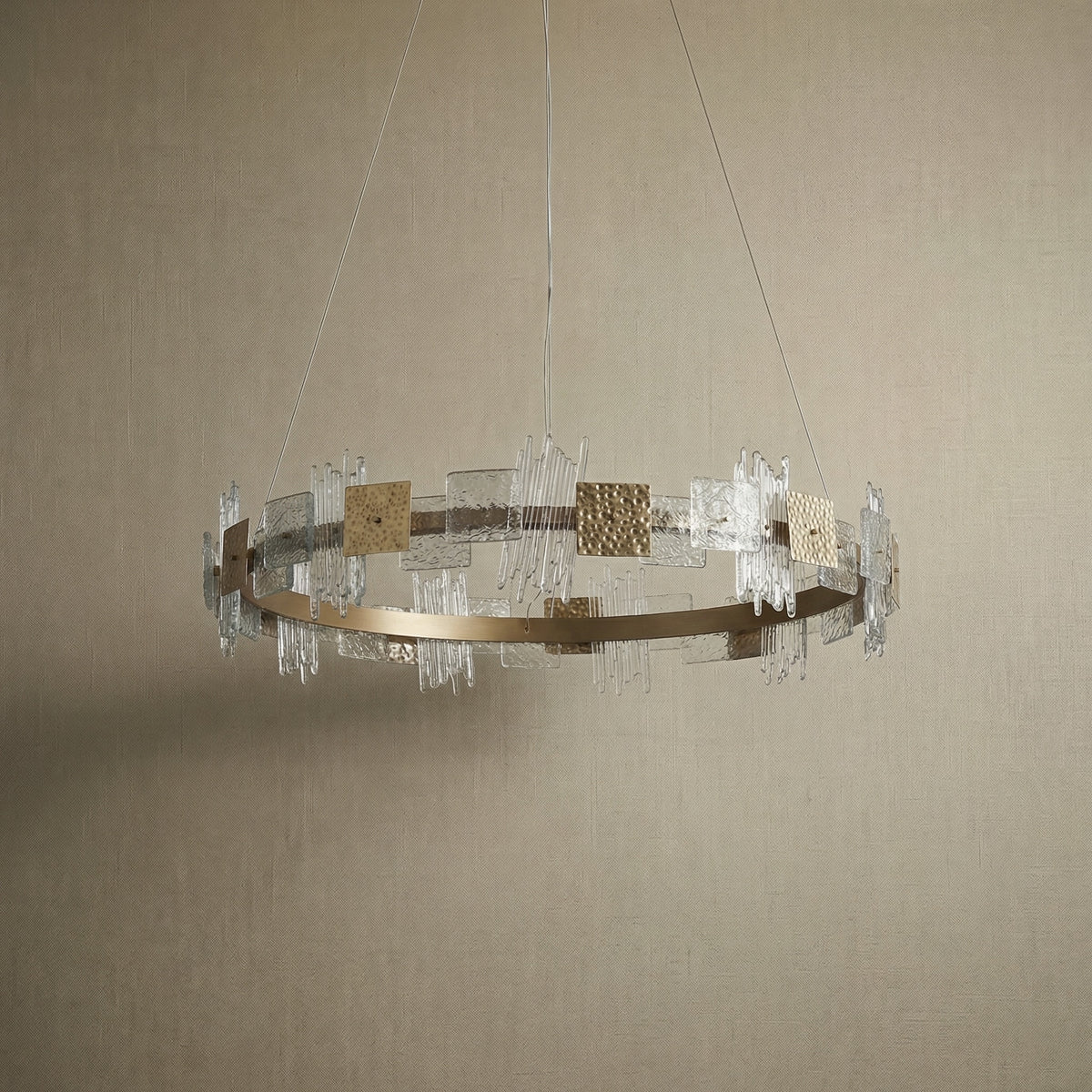 Yiosi Liying Glass Pendant Light 39" - dark