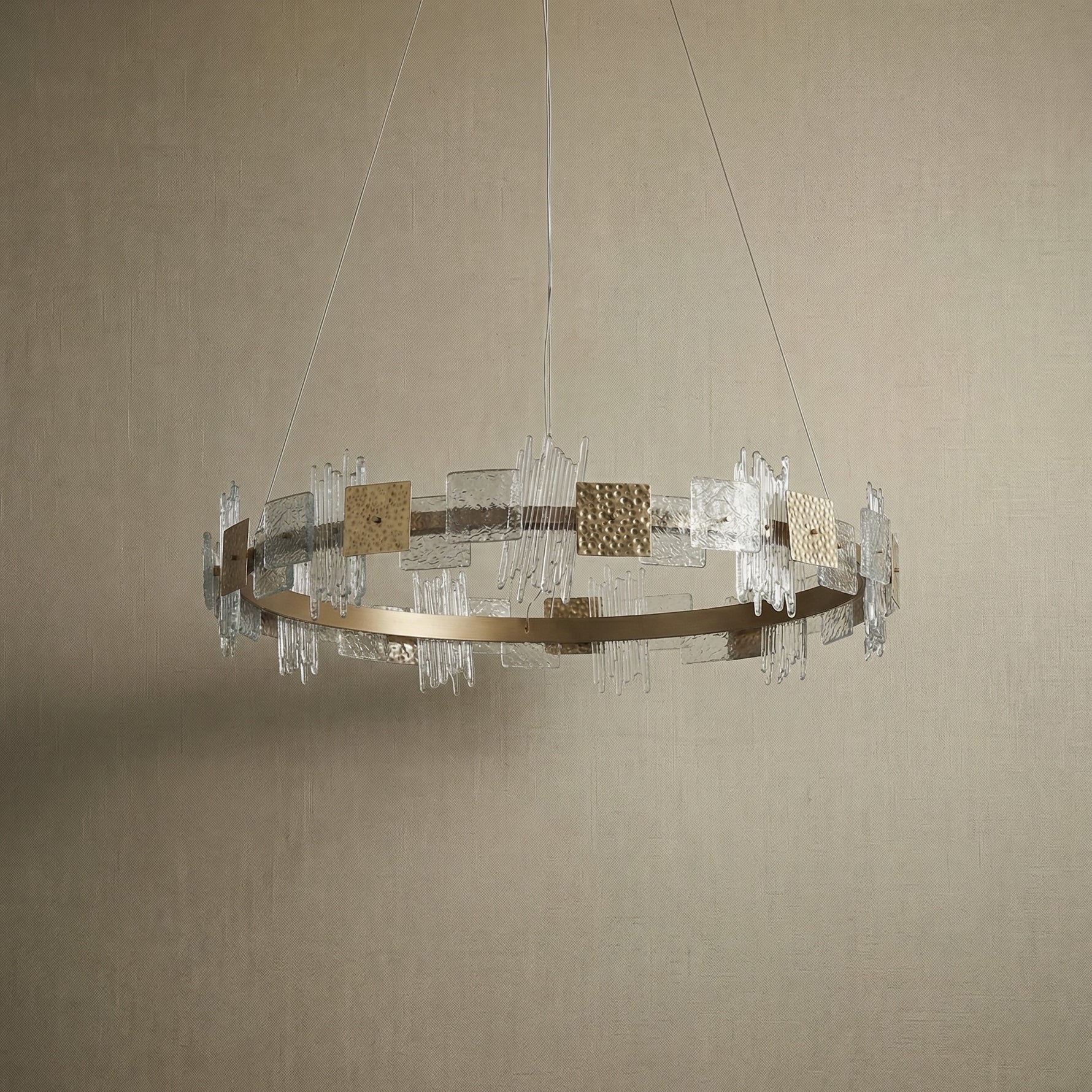 Yiosi Liying Glass Pendant Light 39" - dark