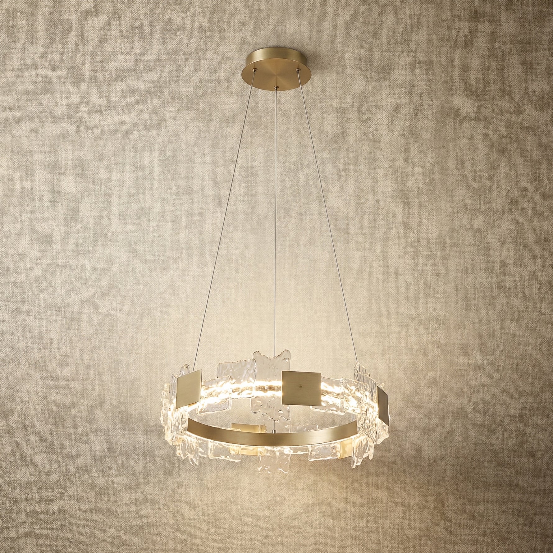 Yiosi Liying Glass Pendant Light 39" - 24" (Dia 600mm)