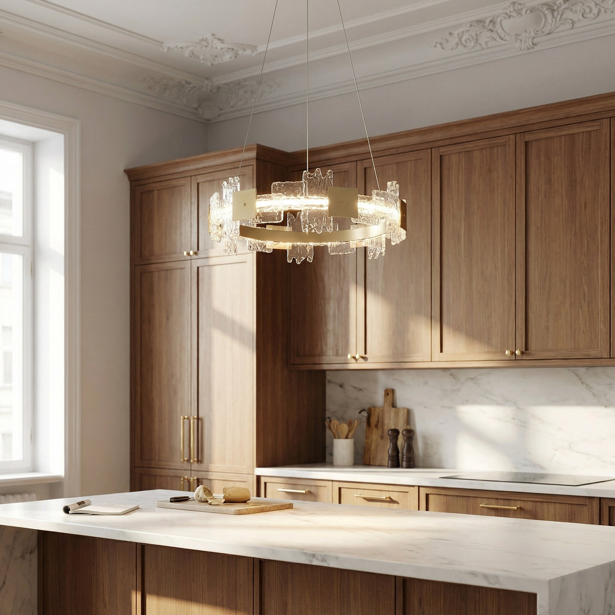 Yiosi Liying Glass Pendant Light 39" - scene-2