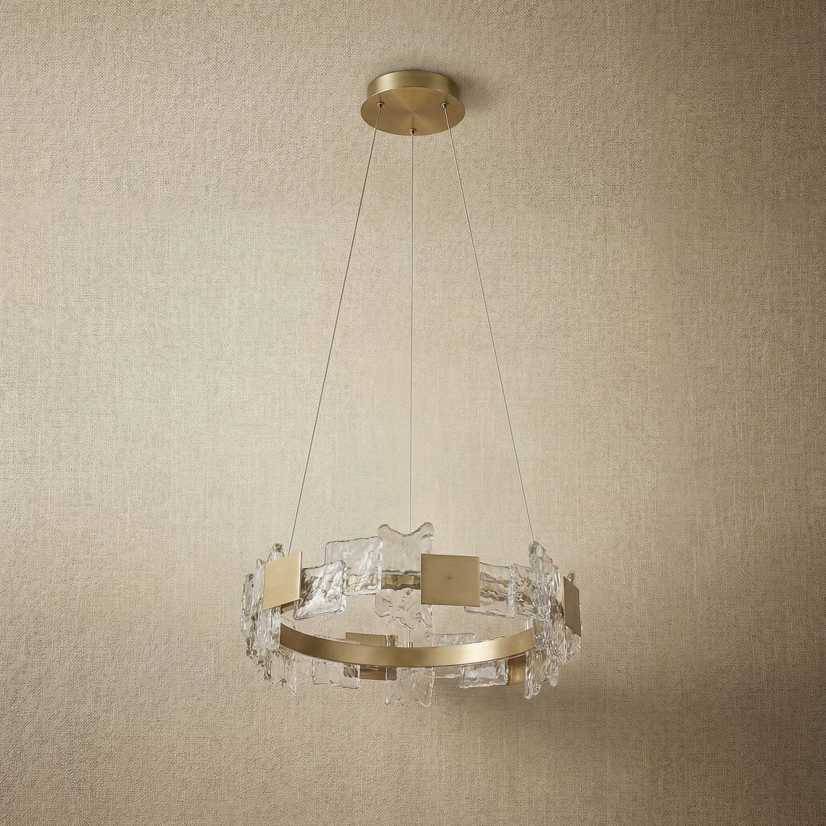 Yiosi Liying Glass Pendant Light 39" - dark