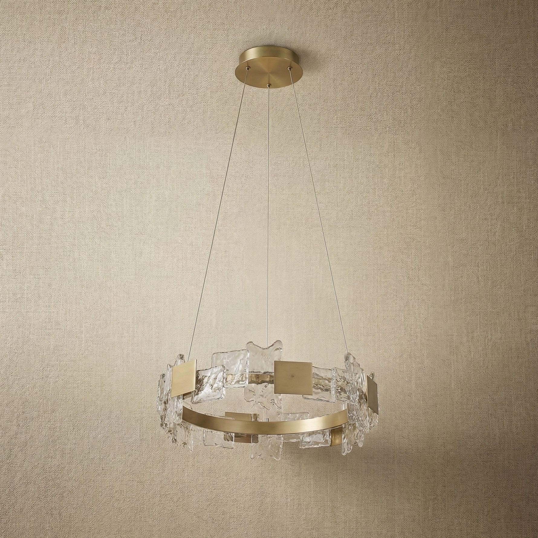 Yiosi Liying Glass Pendant Light 39" - dark