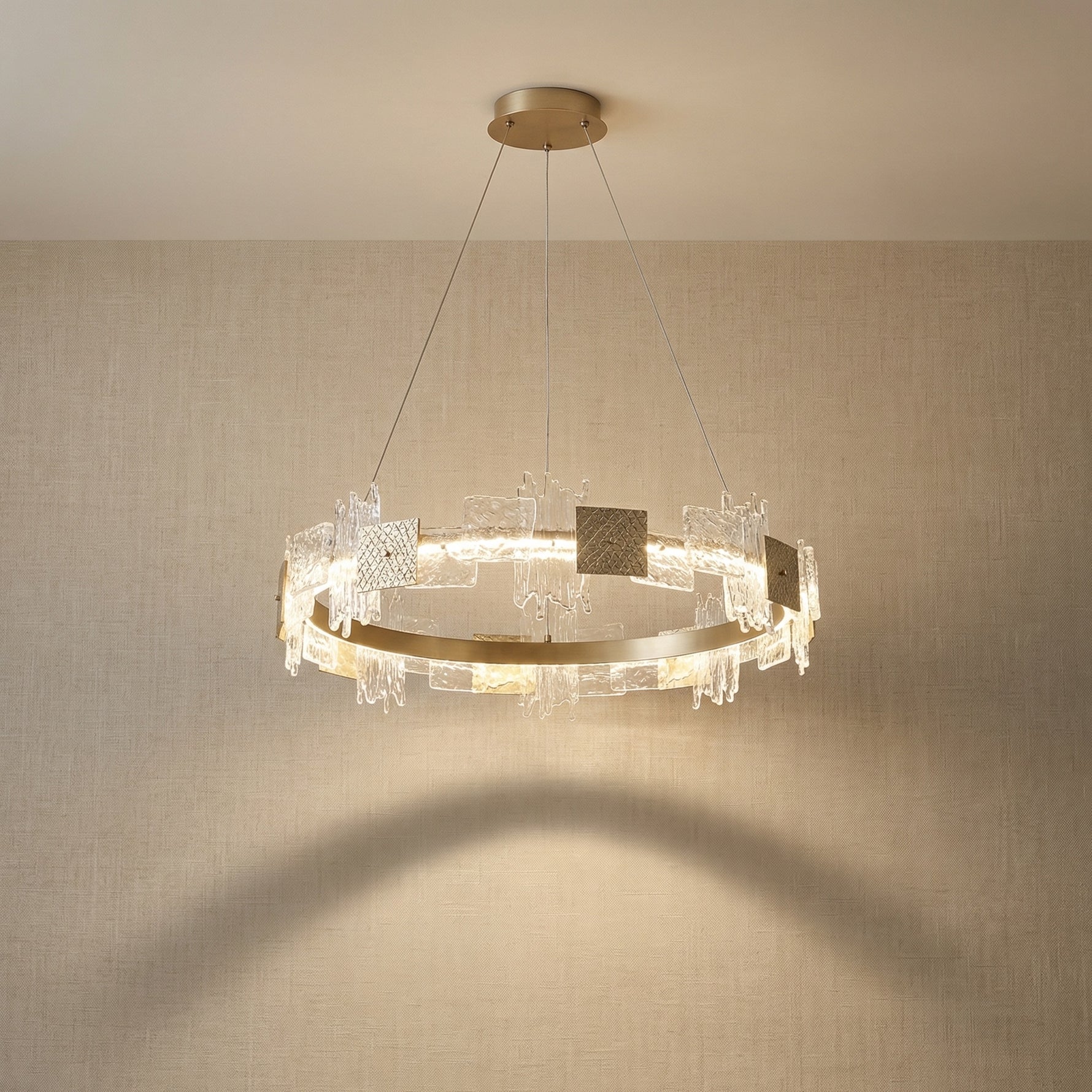 Yiosi Liying Glass Pendant Light 39" - 31" (Dia 800mm)