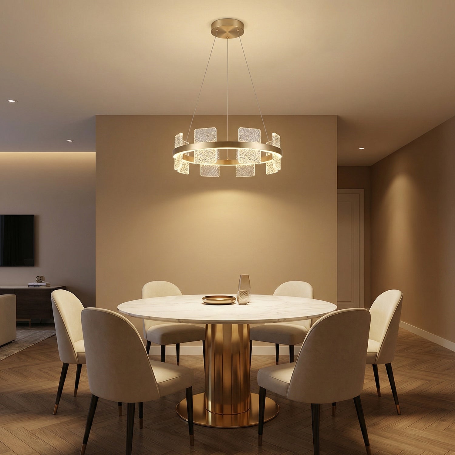 Yiosi Liying Glass Pendant Light 47" - scene-1
