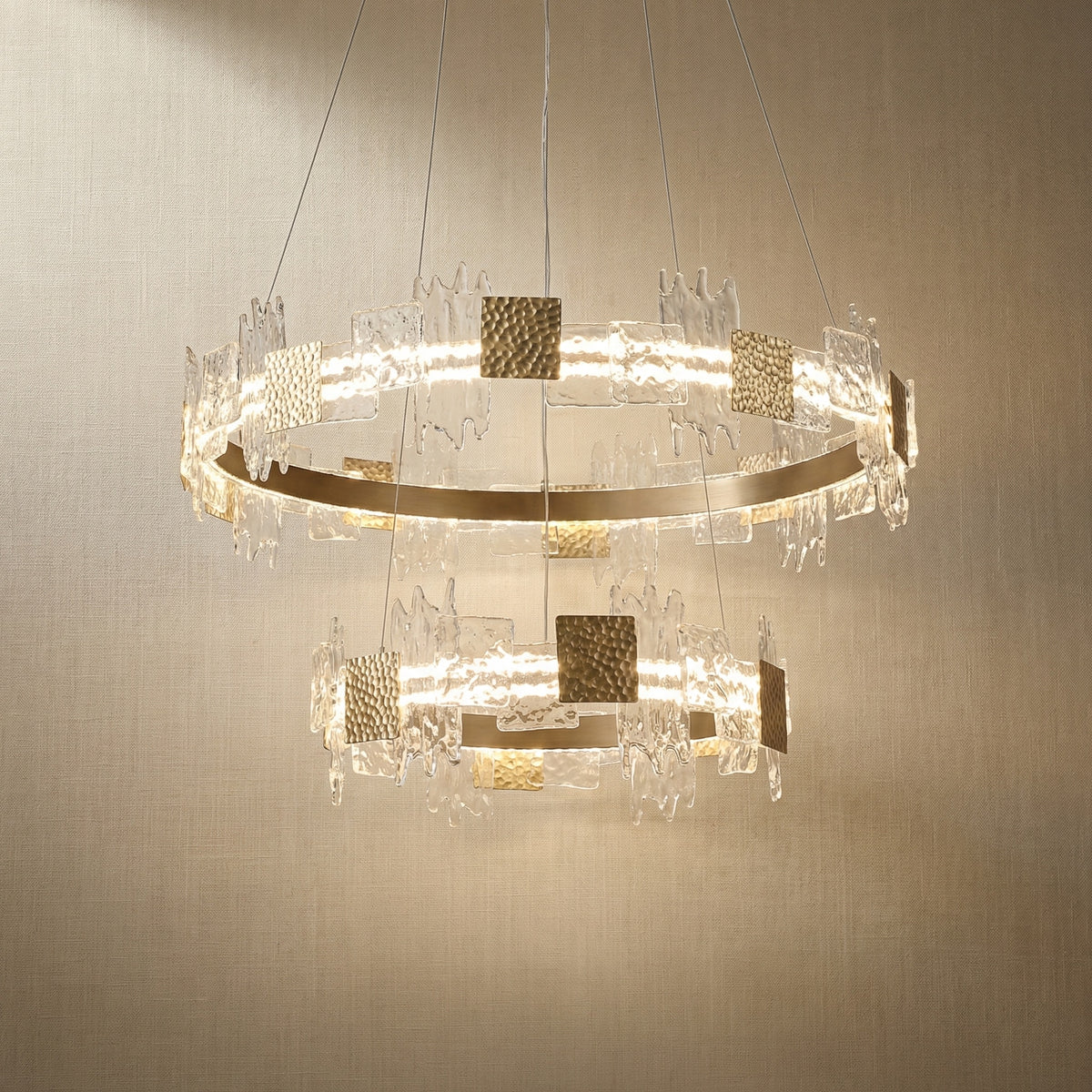 Yiosi Liying Nested Glass Pendant Light - 39" (Dia 1000mm)