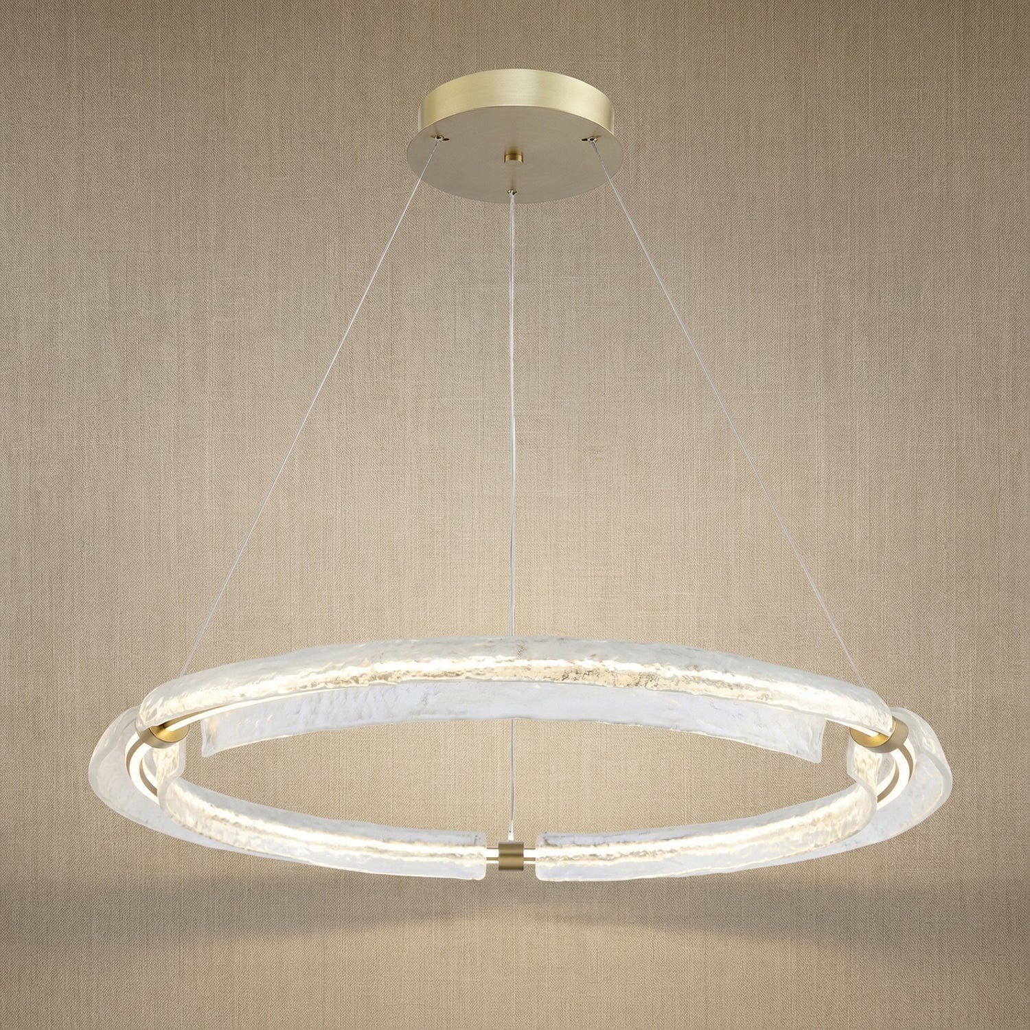 Yiosi Luce Aurora Glass Pendant Light - 39" (Dia 1000mm)