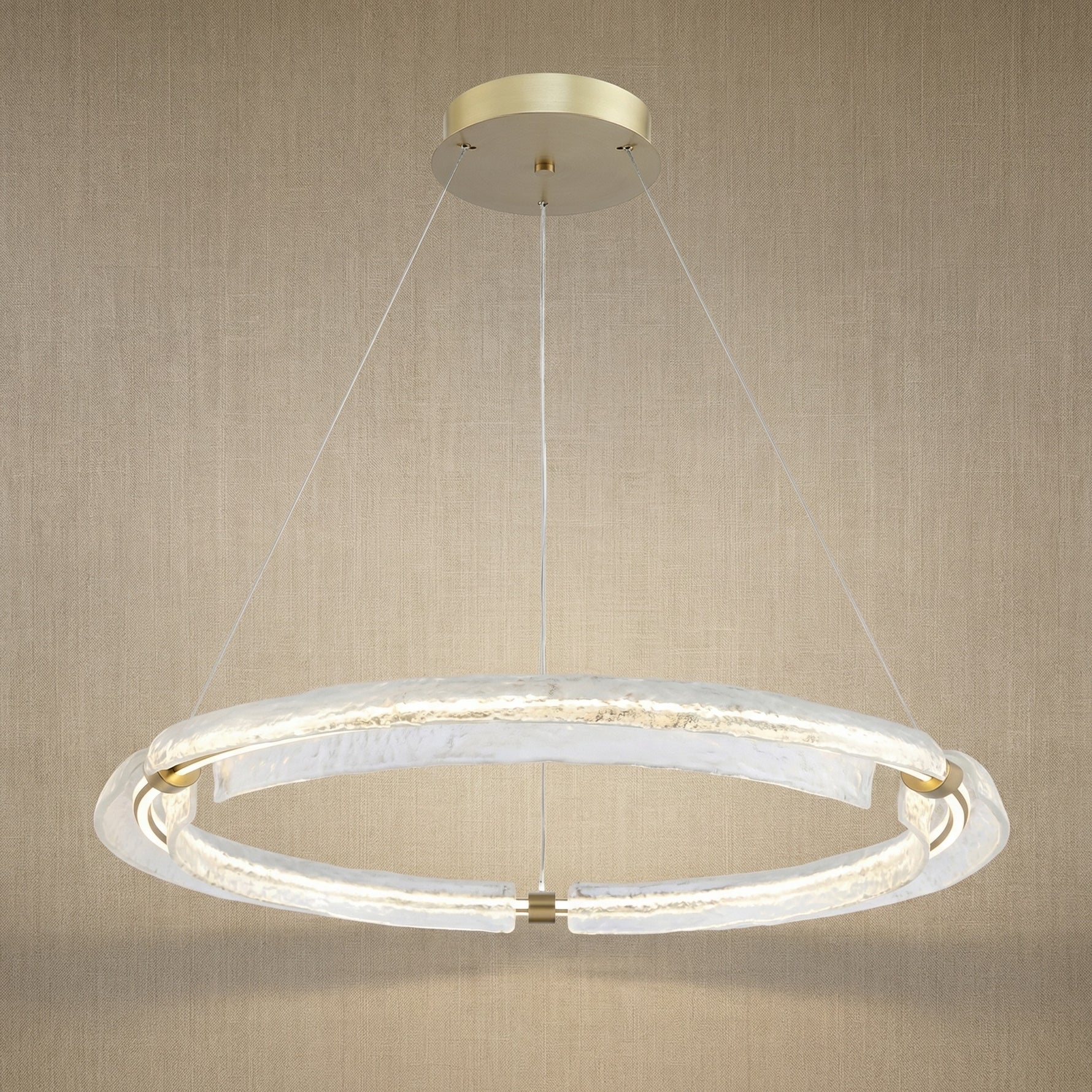 Yiosi Luce Aurora Glass Pendant Light - 39" (Dia 1000mm)