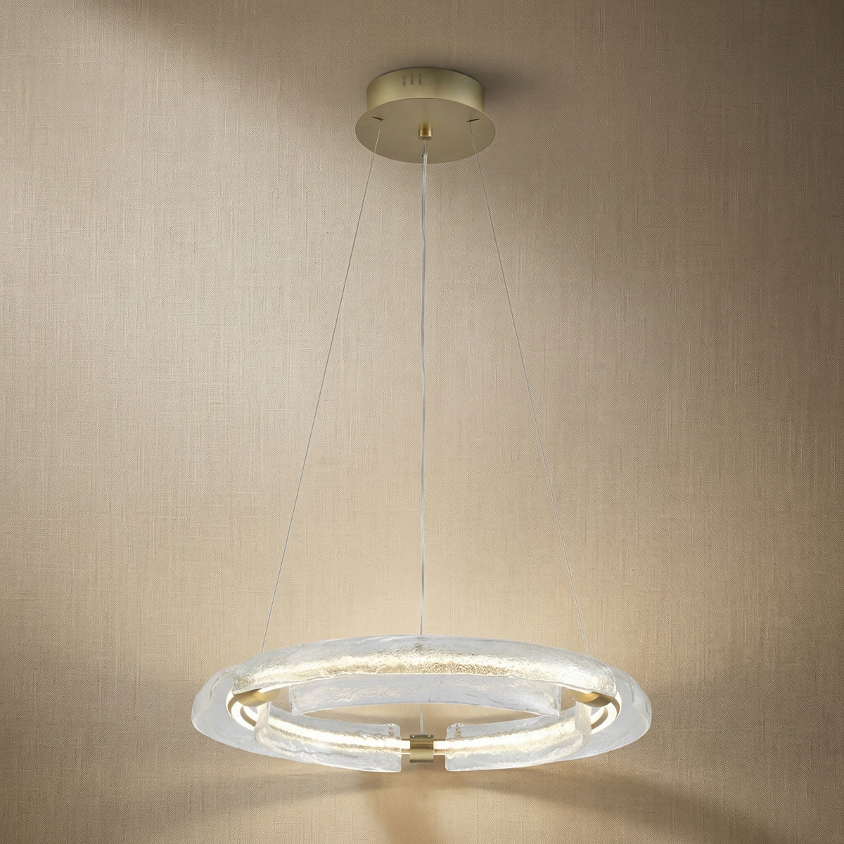Yiosi Luce Aurora Glass Pendant Light - 24" (Dia 600mm)