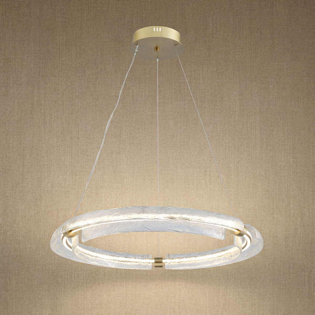 Yiosi Luce Aurora Glass Pendant Light - 31" (Dia 800mm)