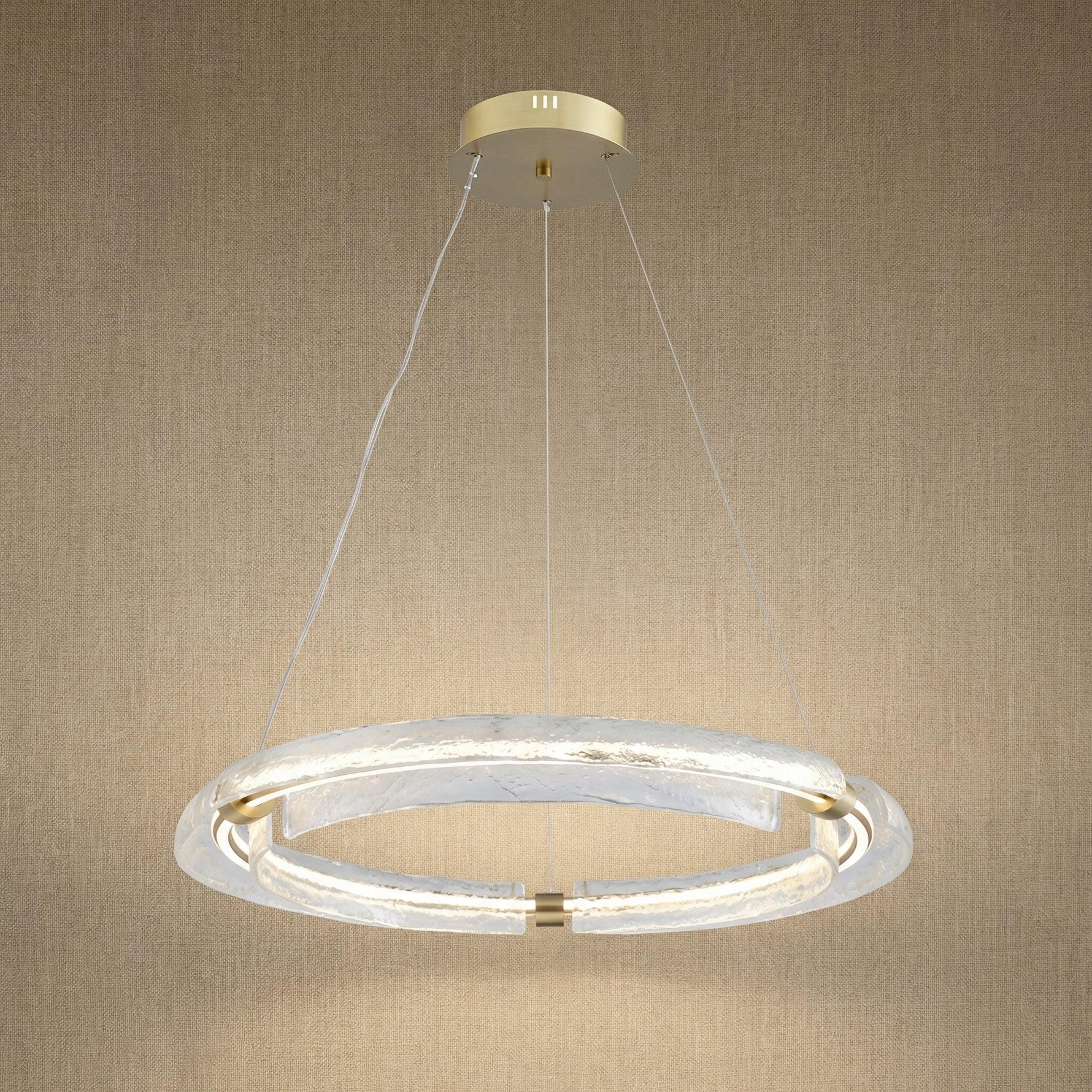 Yiosi Luce Aurora Glass Pendant Light - 31" (Dia 800mm)