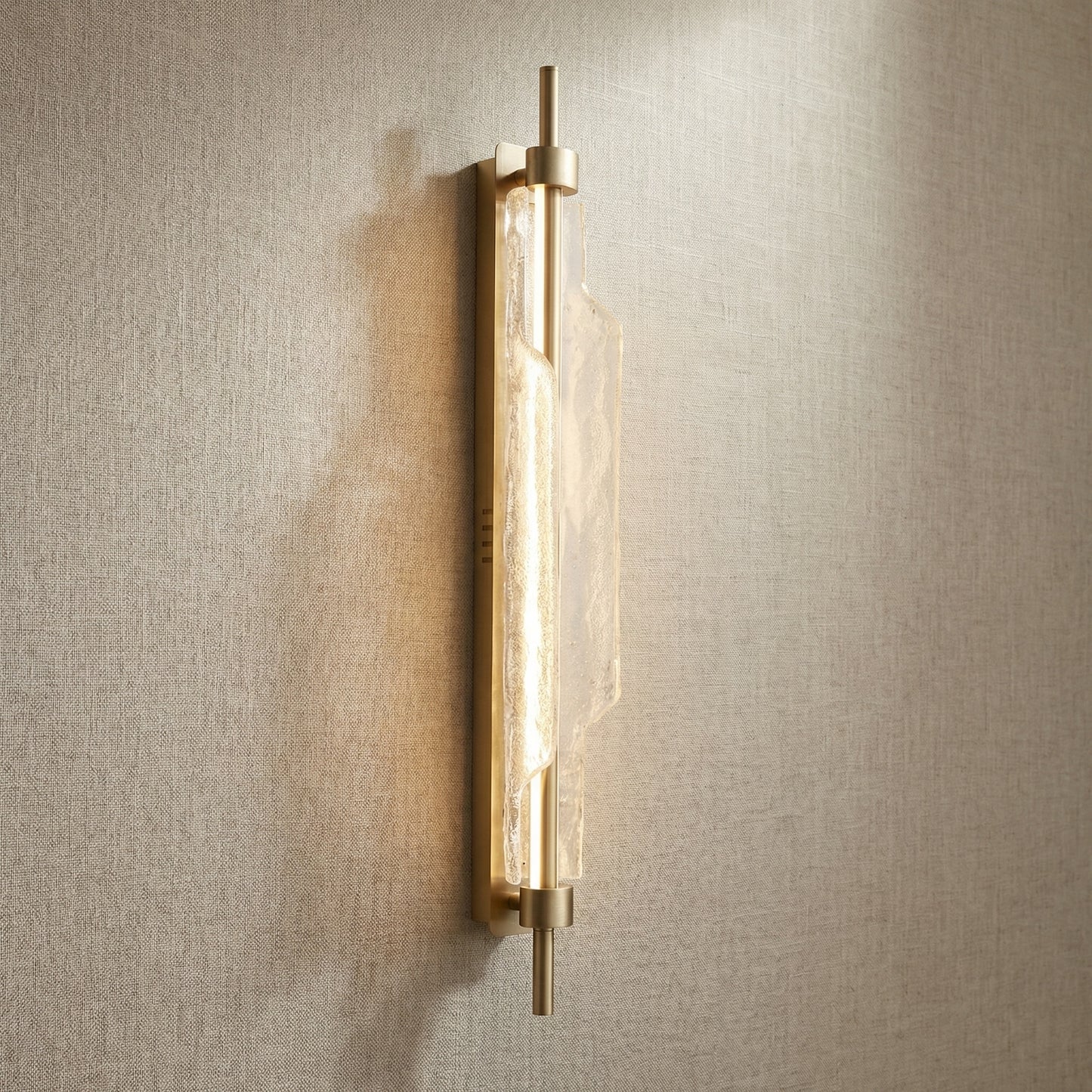 Yiosi Luce Aurora Mini Glass Wall Sconce - 4" Linear (L90mm)