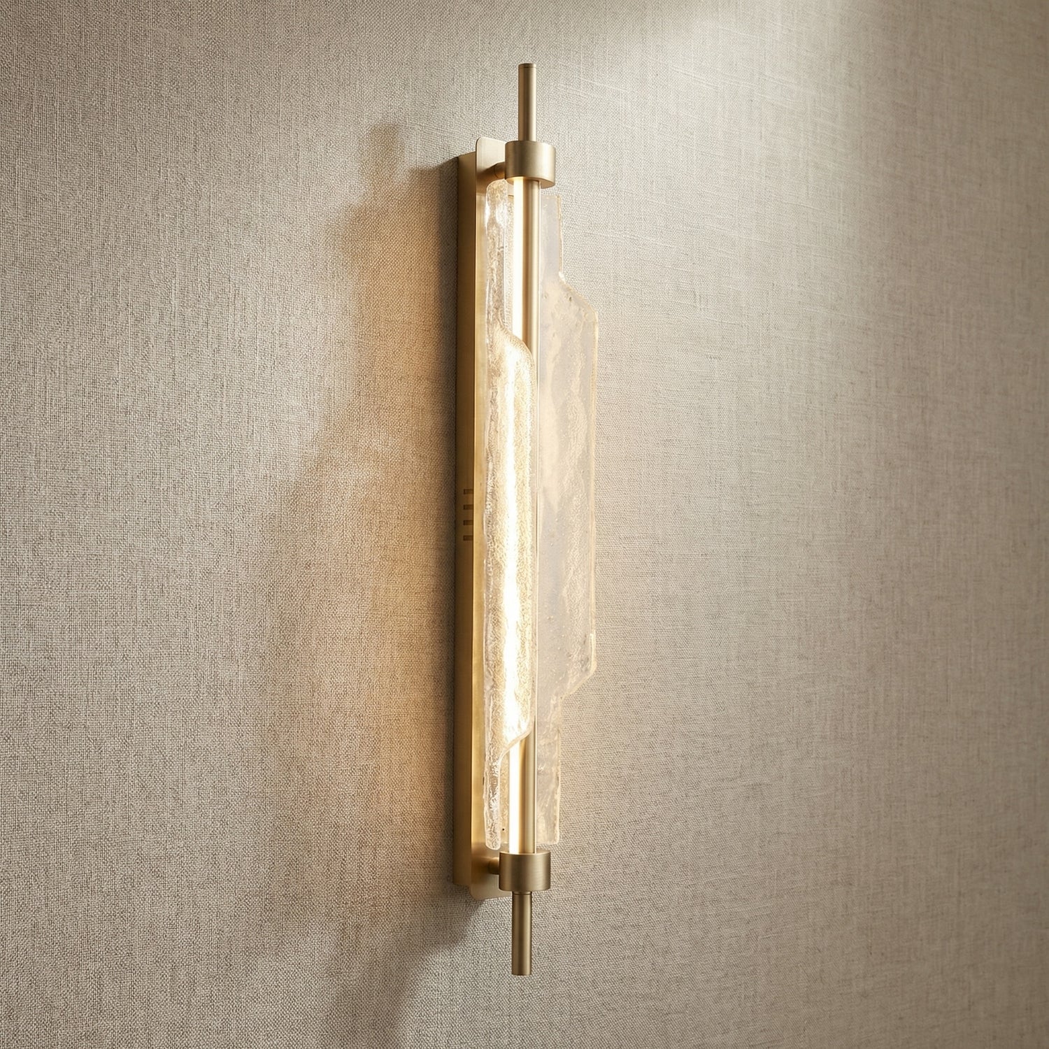 Yiosi Luce Aurora Mini Glass Wall Sconce - 4" Linear (L90mm)