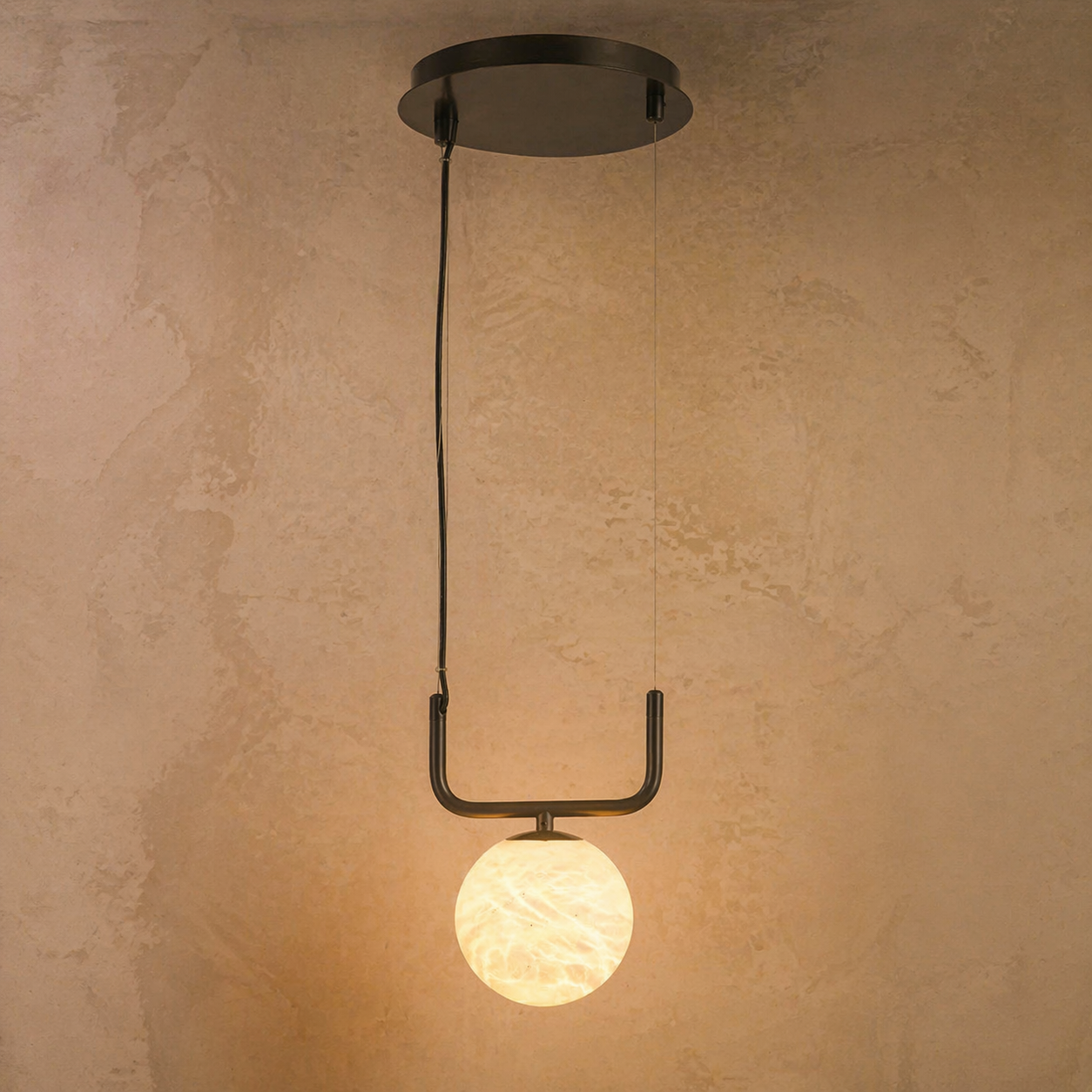 Adjustable Orb Pendant Alabaster — D260 — mra-adjustable-orb-pendant-d260-product