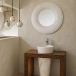 Alabaster Mirror D6 Alabaster Wall Sconce — L900 — mra-alabaster-mirror-d6-l900-dark