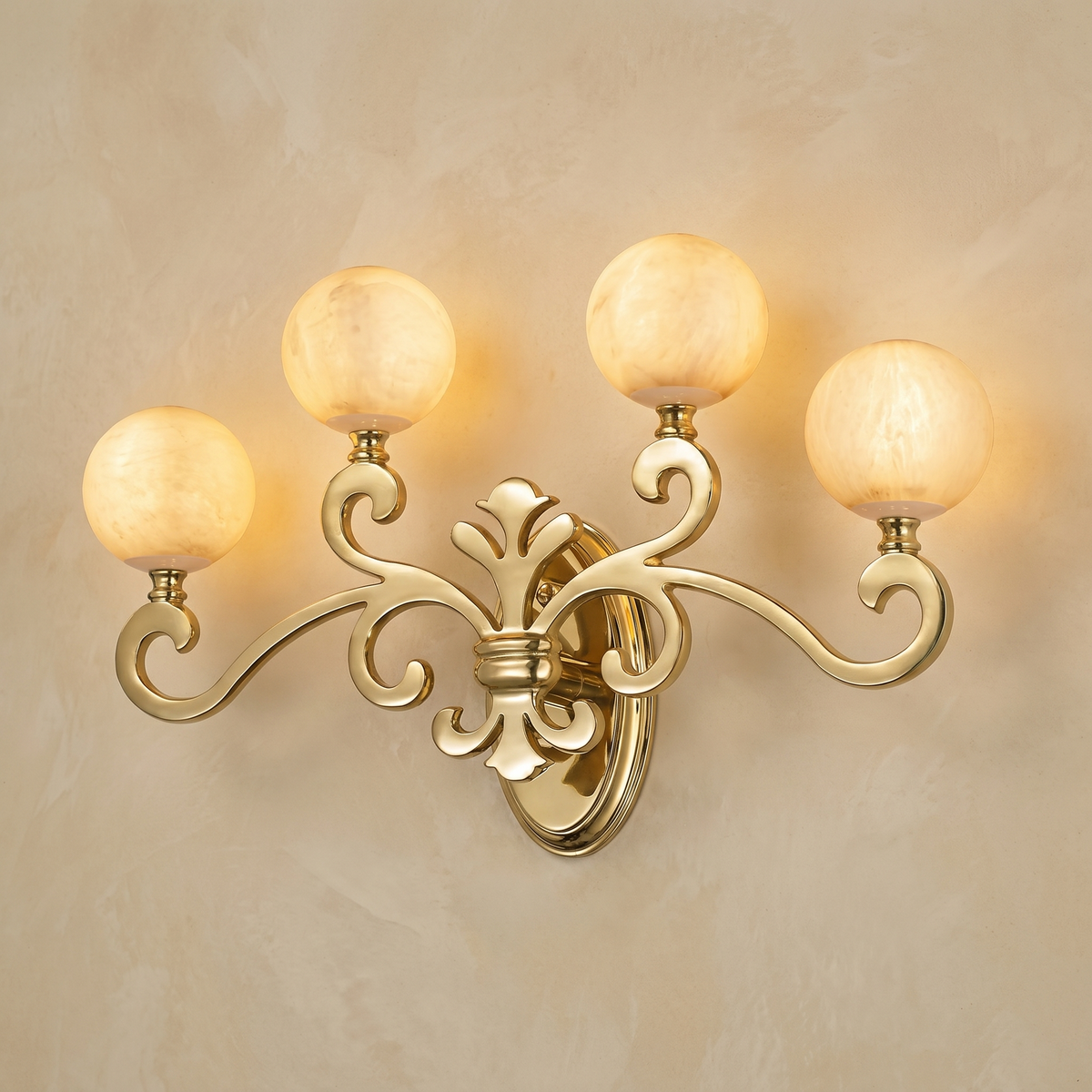 Antique 4-Orb Wall Alabaster — W530 — mra-antique-4-orb-wall-73008-w530-product