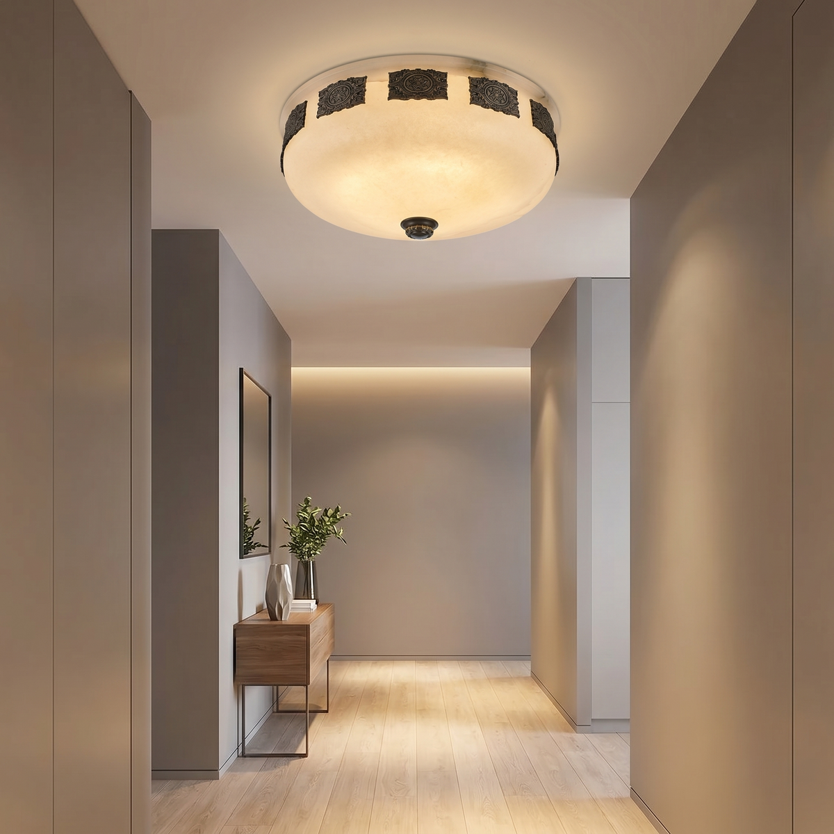 Antique Rim Ceiling Alabaster — D600 — mra-antique-rim-ceiling-d600-scene-3