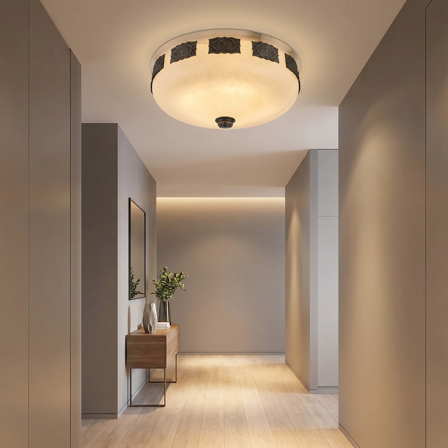 Antique Rim Ceiling Alabaster — D600 — mra-antique-rim-ceiling-d600-scene-3