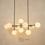 Brass 10-orb Alabaster Pendant Light — W1430 — mra-brass-10-orb-91074-w1430-product