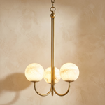 Brass 3-arm Classic Alabaster Pendant Light — D430 — mra-brass-3-arm-classic-91038-d430-product