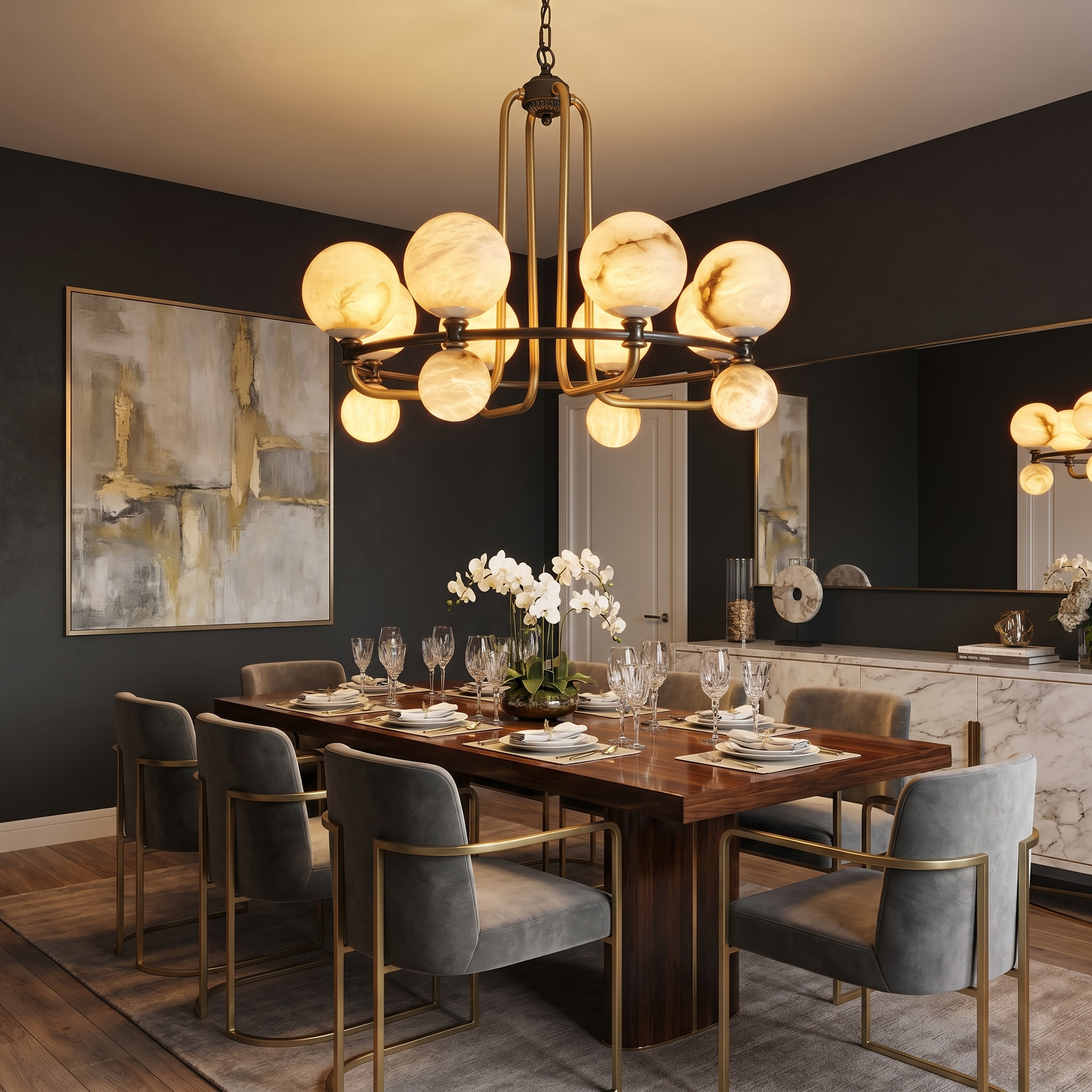 Brass Classic Alabaster Pendant Light — 02 — mra-brass-classic-91040-d820-02-scene-1
