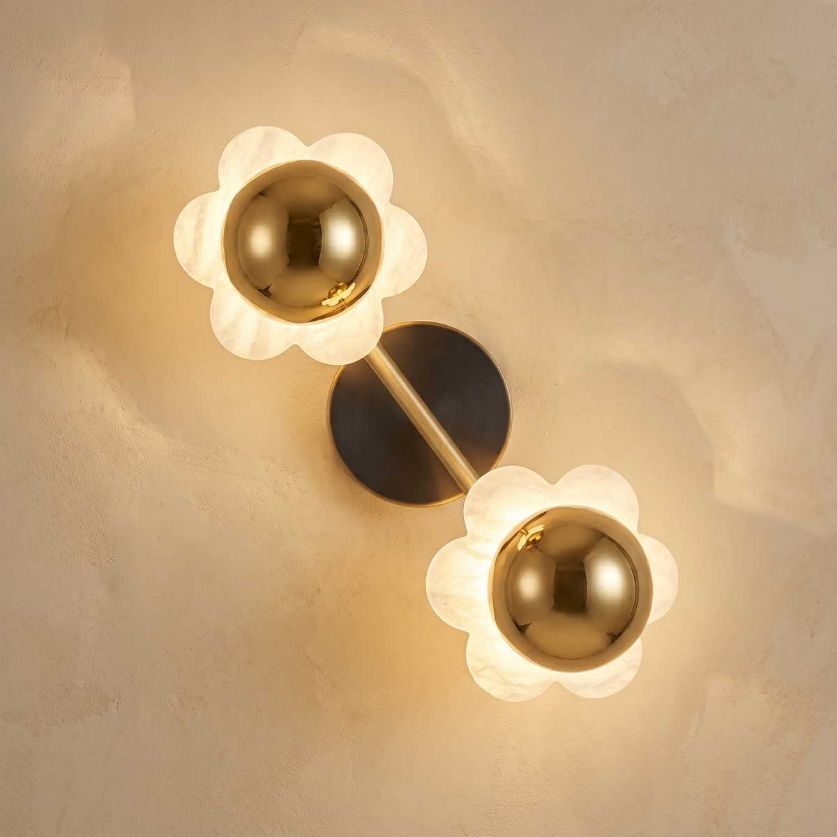 Brass Flower Wall Alabaster — W400 — mra-brass-flower-wall-91050-w400-product