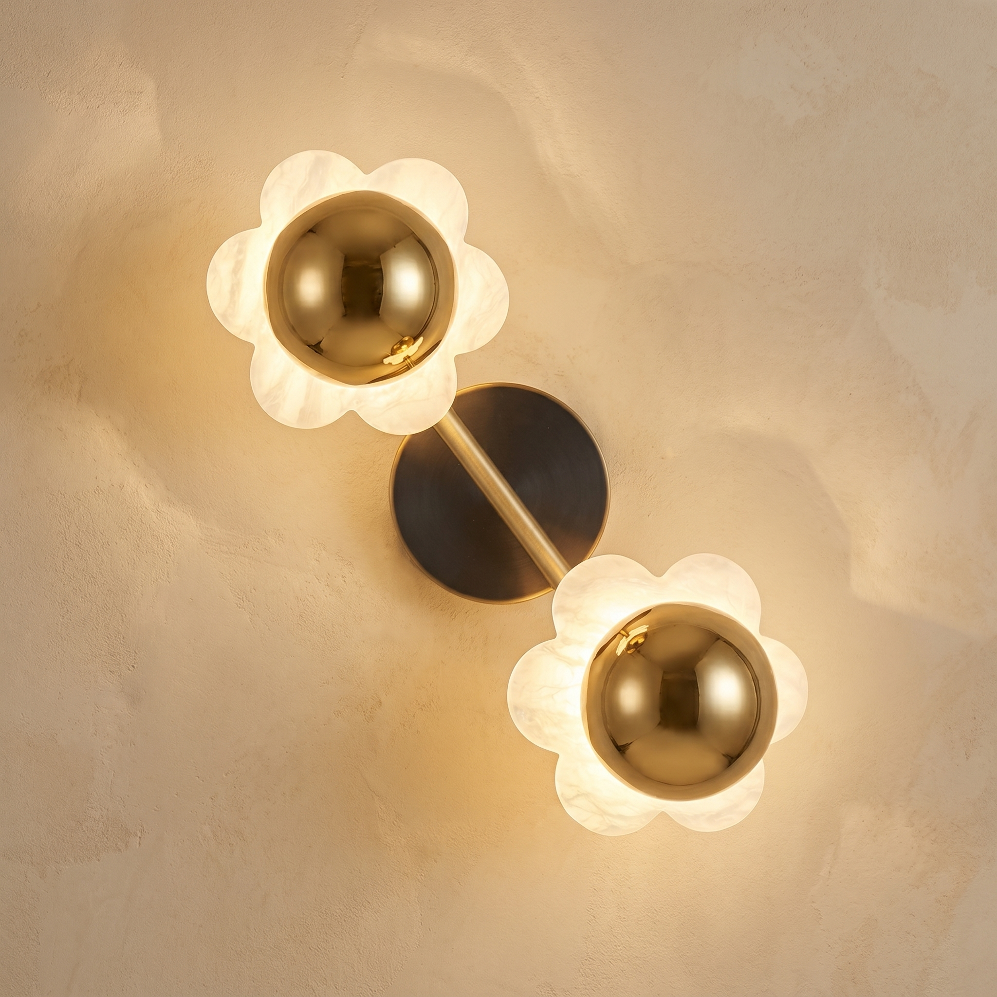 Brass Flower Wall Alabaster — W400 — mra-brass-flower-wall-91050-w400-product