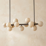 Brass Linear Orb Alabaster Pendant Light — W1180 — mra-brass-linear-orb-91033-w1180-dark