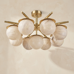 Brass Orb Cluster Ceiling Alabaster — D710 — mra-brass-orb-cluster-ceiling-91066-d710-dark