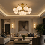 Brass Orb Cluster Ceiling Alabaster — D710 — mra-brass-orb-cluster-ceiling-91066-d710-scene-1