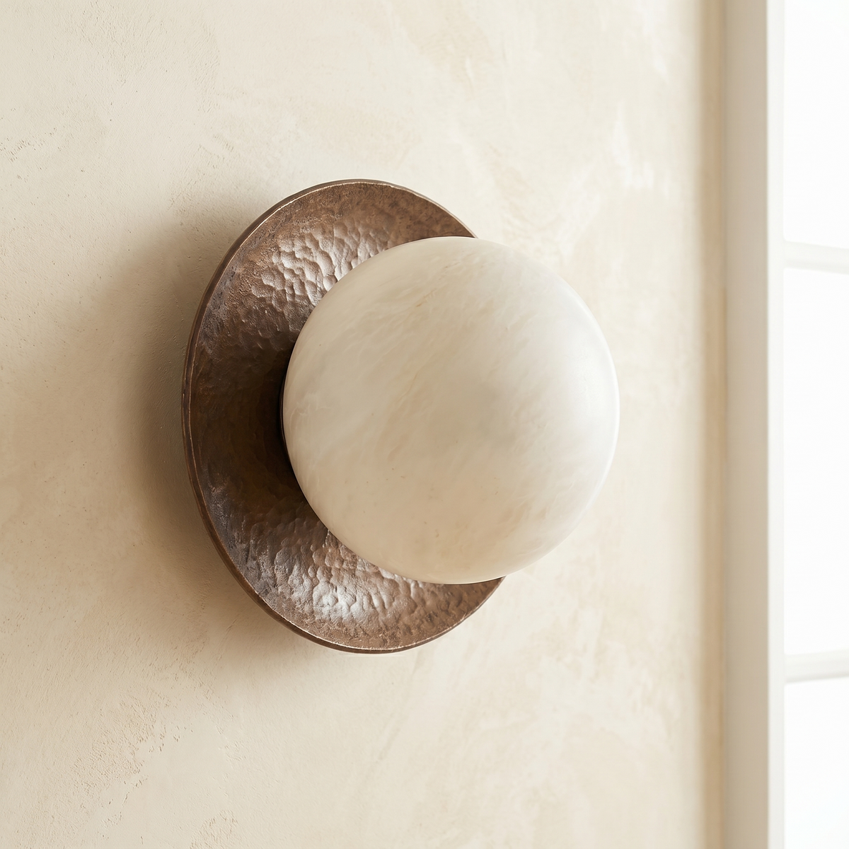 Disc Bronze Wall Alabaster — D100 — mra-disc-bronze-wall-6910080-d100-dark