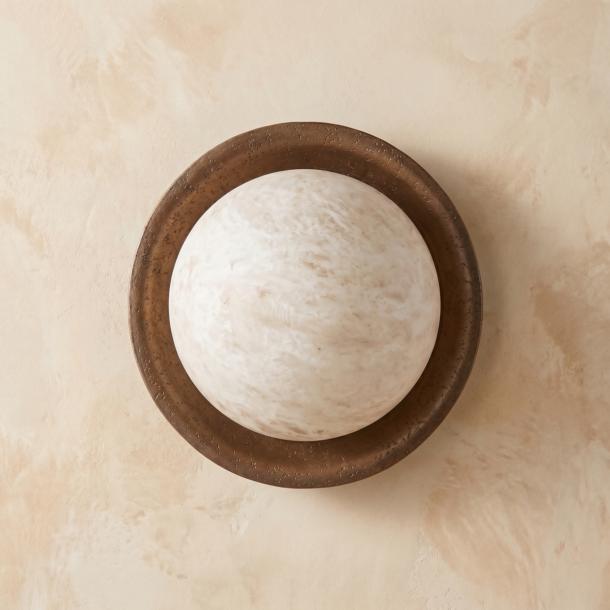 Disc Bronze Wall Alabaster — D120 — mra-disc-bronze-wall-6910080-d120-dark