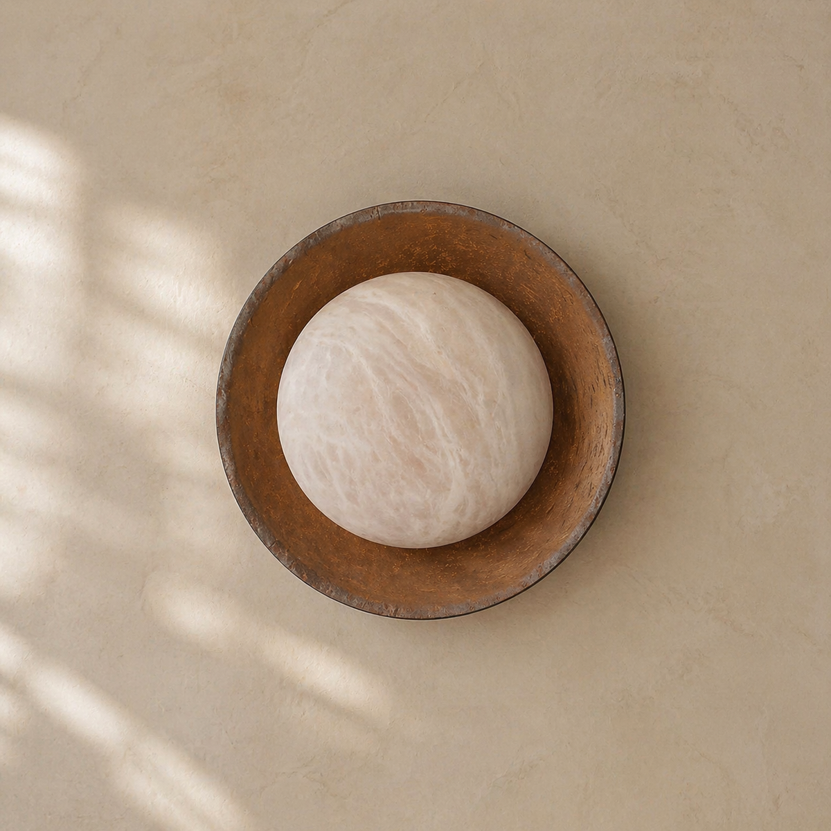 Disc Bronze Wall Alabaster — D150 — mra-disc-bronze-wall-6910080-d150-dark