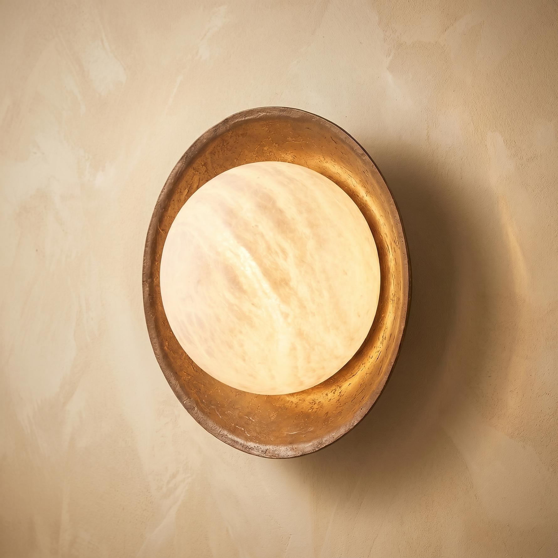 Disc Bronze Wall Alabaster — D150 — mra-disc-bronze-wall-6910080-d150-product