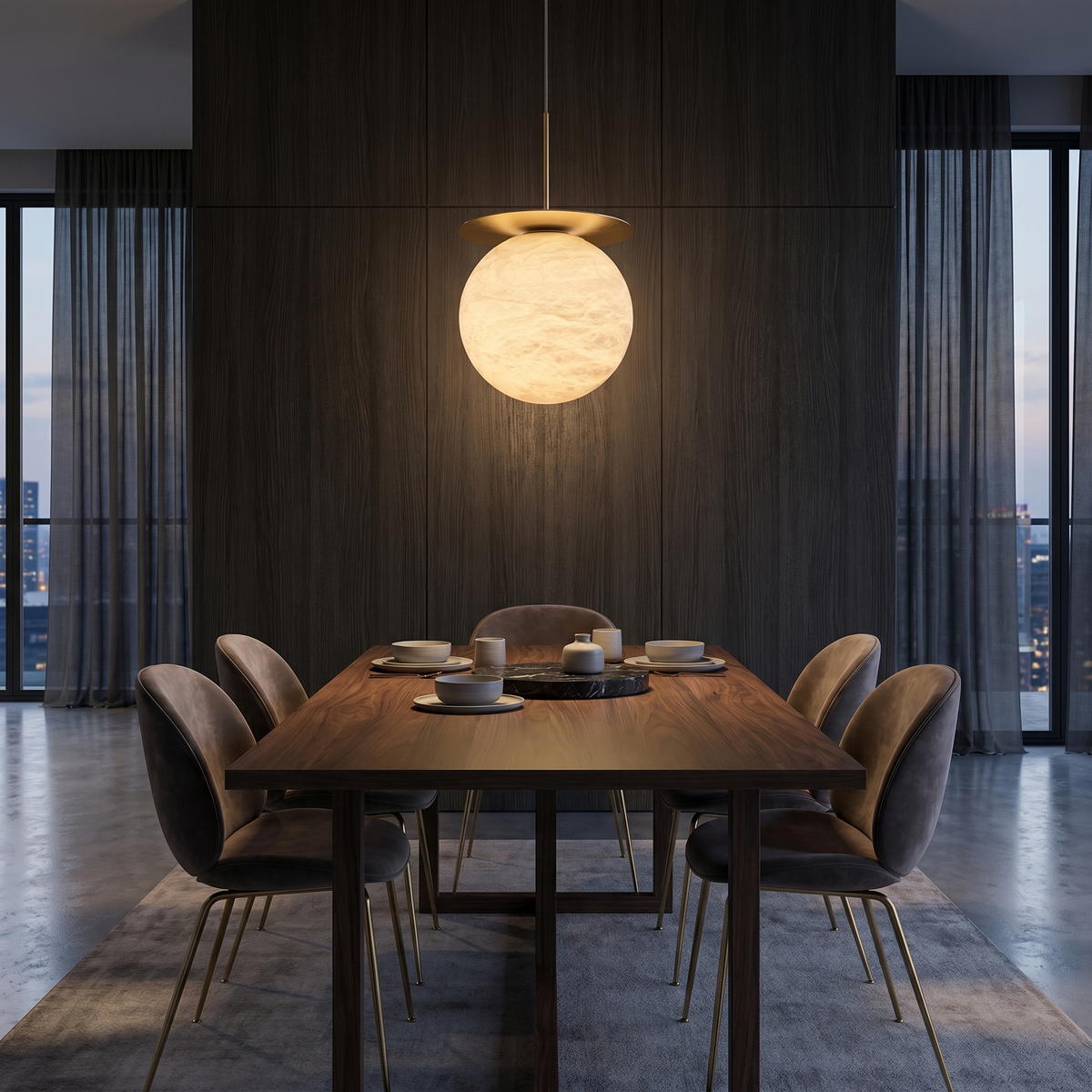 Disc + Orb Pendant Alabaster — D330 — mra-disc-orb-pendant-d330-scene-1