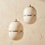 Double Orb Pendant Alabaster — D150 — mra-double-orb-pendant-70023-d150-dark