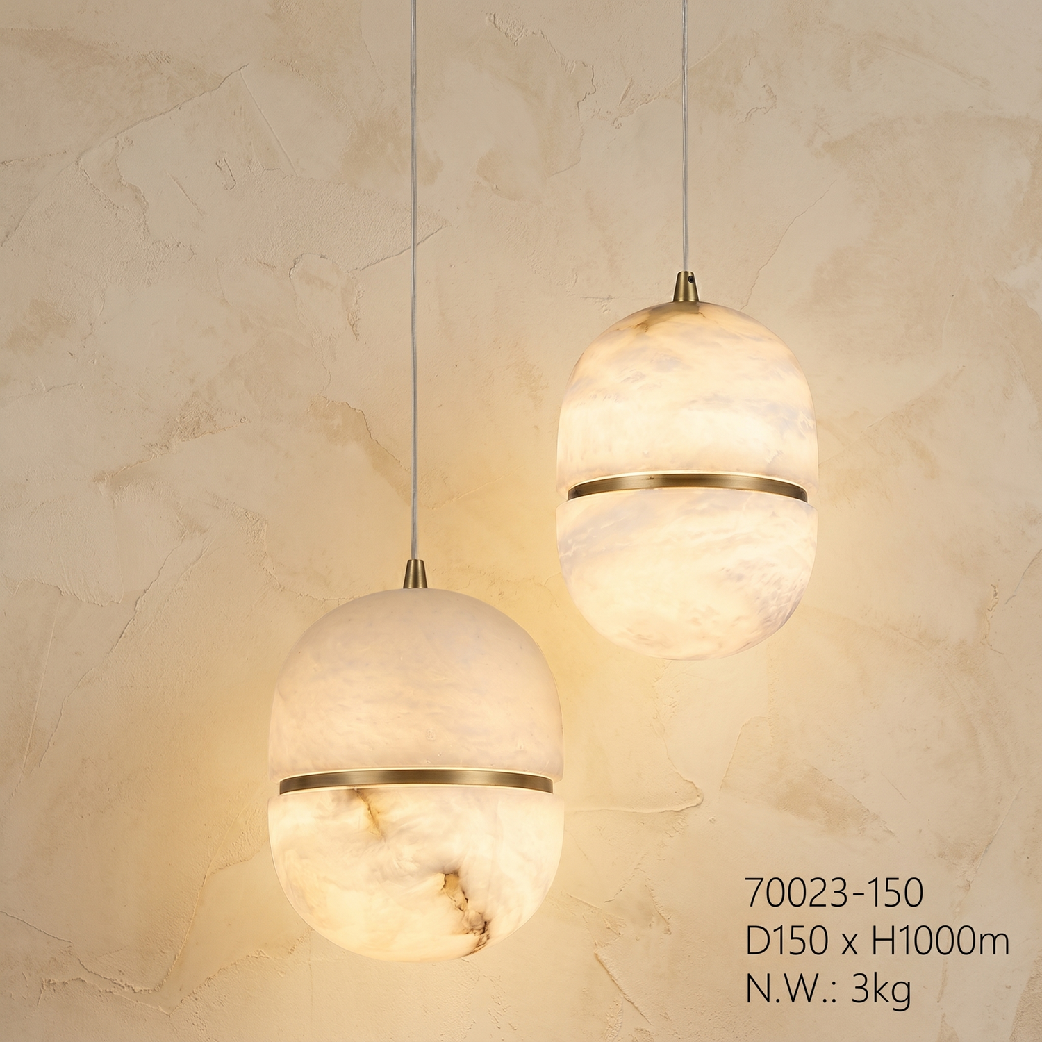 Double Orb Pendant Alabaster — D150 — mra-double-orb-pendant-70023-d150-product