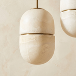 Double Orb Pendant Alabaster — D180 — mra-double-orb-pendant-70023-d180-dark