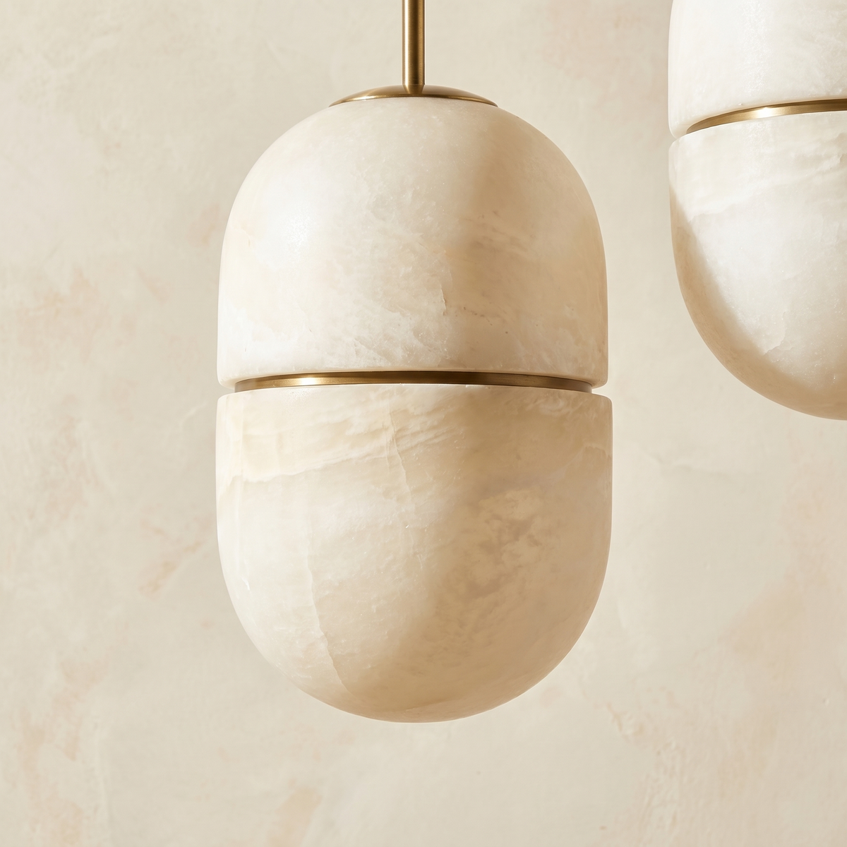 Double Orb Pendant Alabaster — D180 — mra-double-orb-pendant-70023-d180-dark