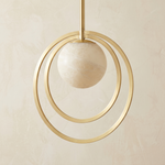 Double Ring + Orb Alabaster Pendant Light — D450 — mra-double-ring-orb-d450-dark