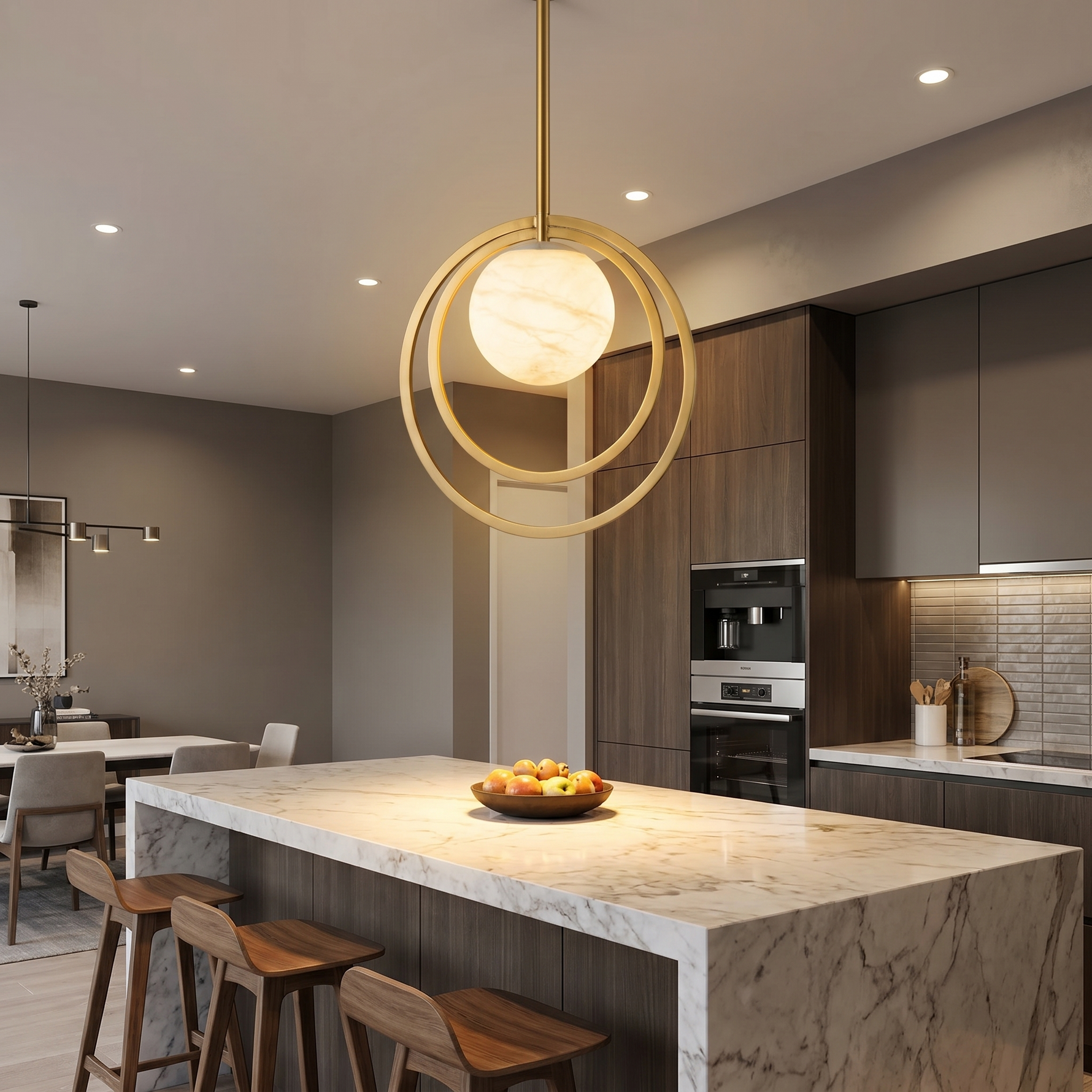 Double Ring + Orb Alabaster Pendant Light — D450 — mra-double-ring-orb-d450-scene-2