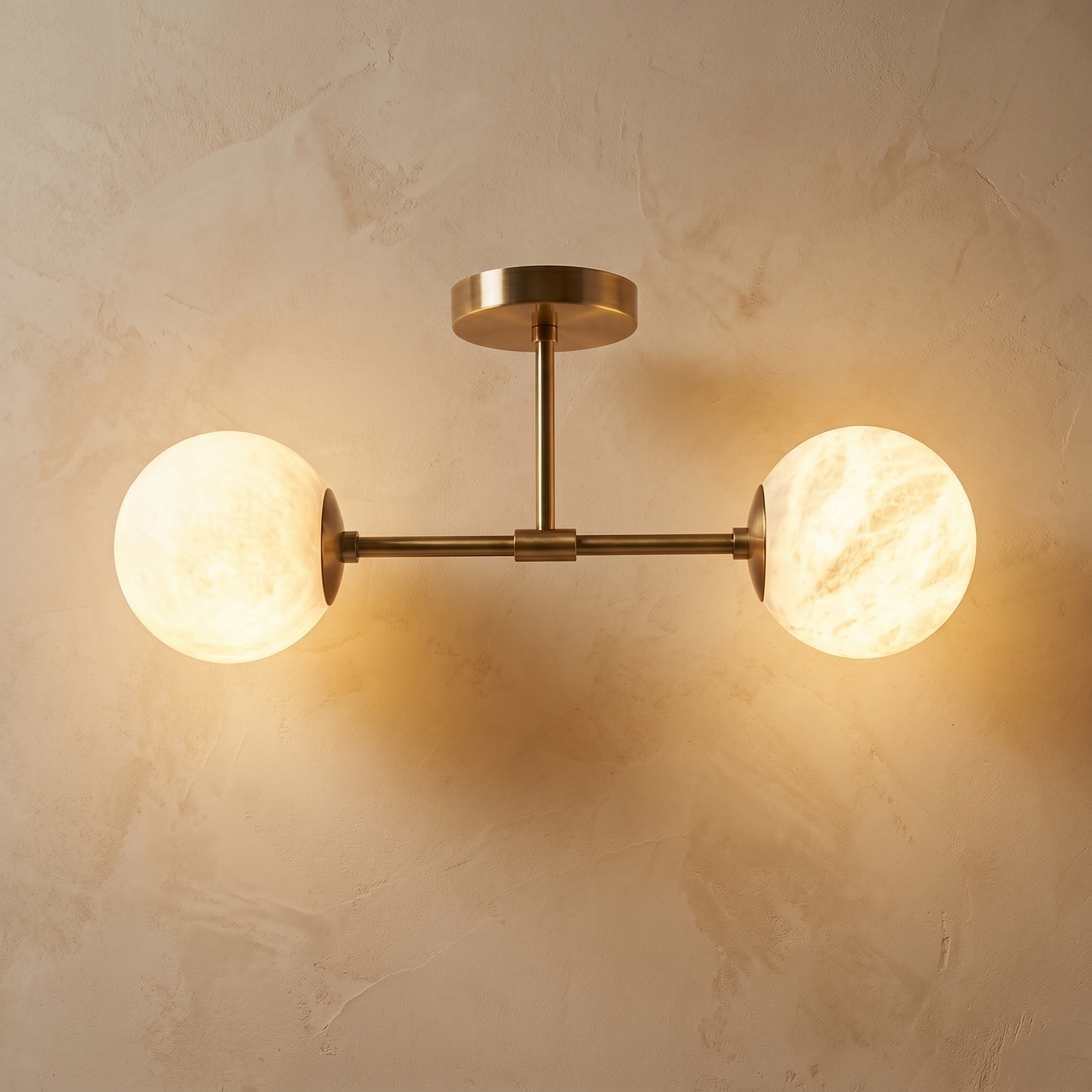 Duo Orb Ceiling 91055 (extra) Alabaster — D550 — mra-duo-orb-ceiling-91055-extra-d550-product
