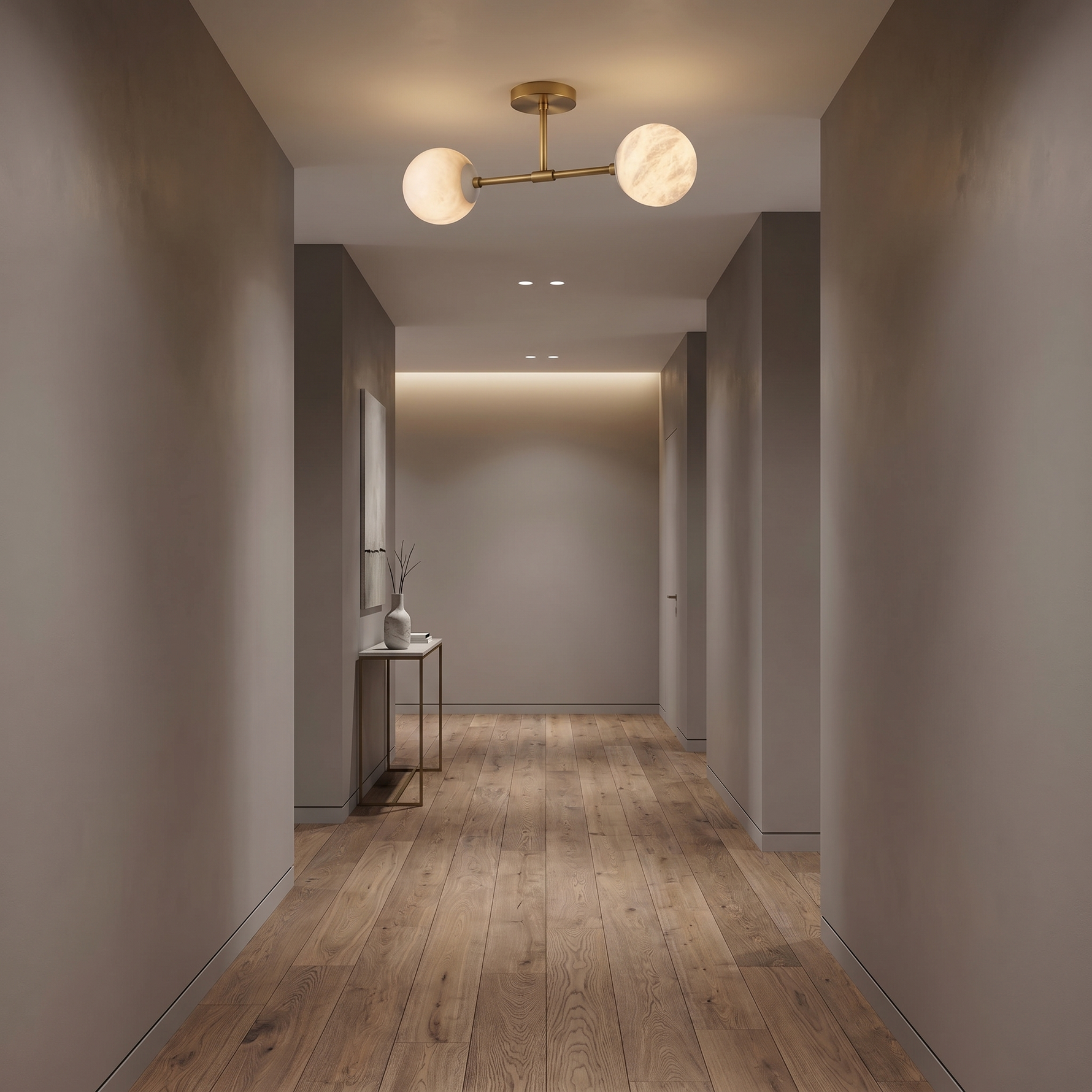 Duo Orb Ceiling 91055 (extra) Alabaster — D550 — mra-duo-orb-ceiling-91055-extra-d550-scene-3