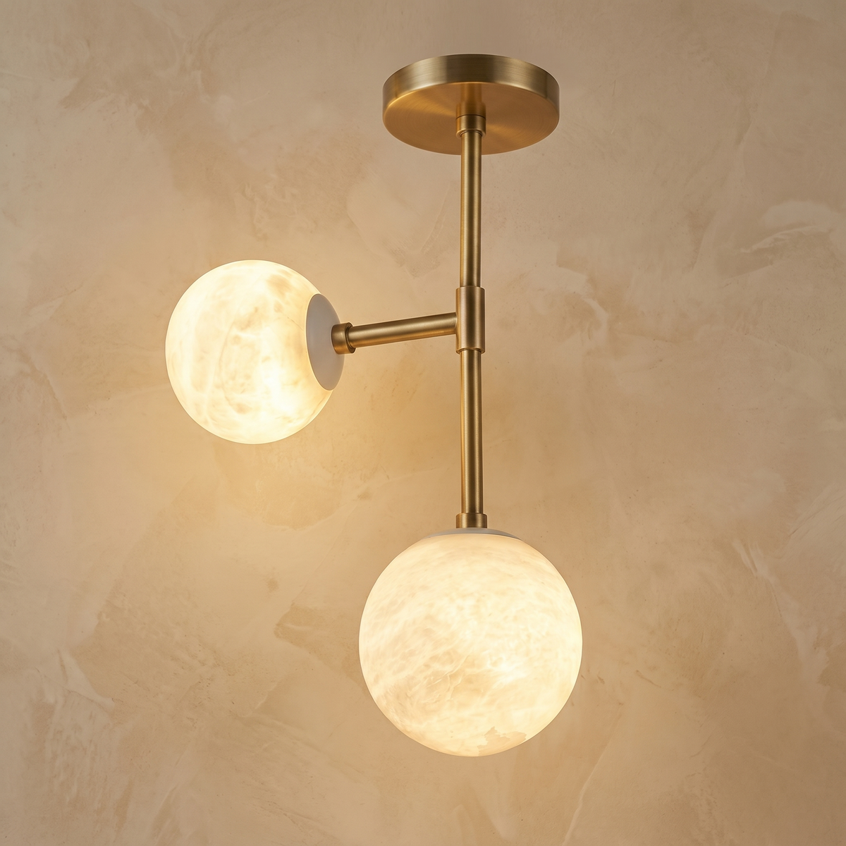 Duo Orb Ceiling Alabaster — D550 — mra-duo-orb-ceiling-91060-d550-product