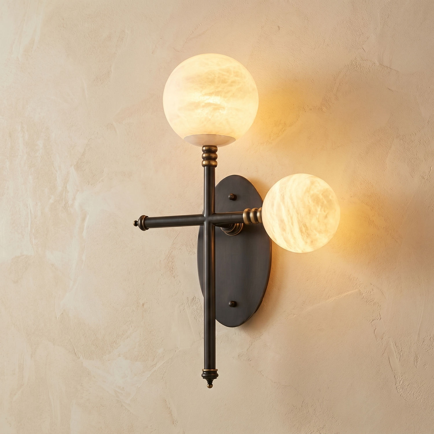 Duo Orb T-Cross Wall Alabaster — V01 — mra-duo-orb-t-cross-wall-p98-v01-product