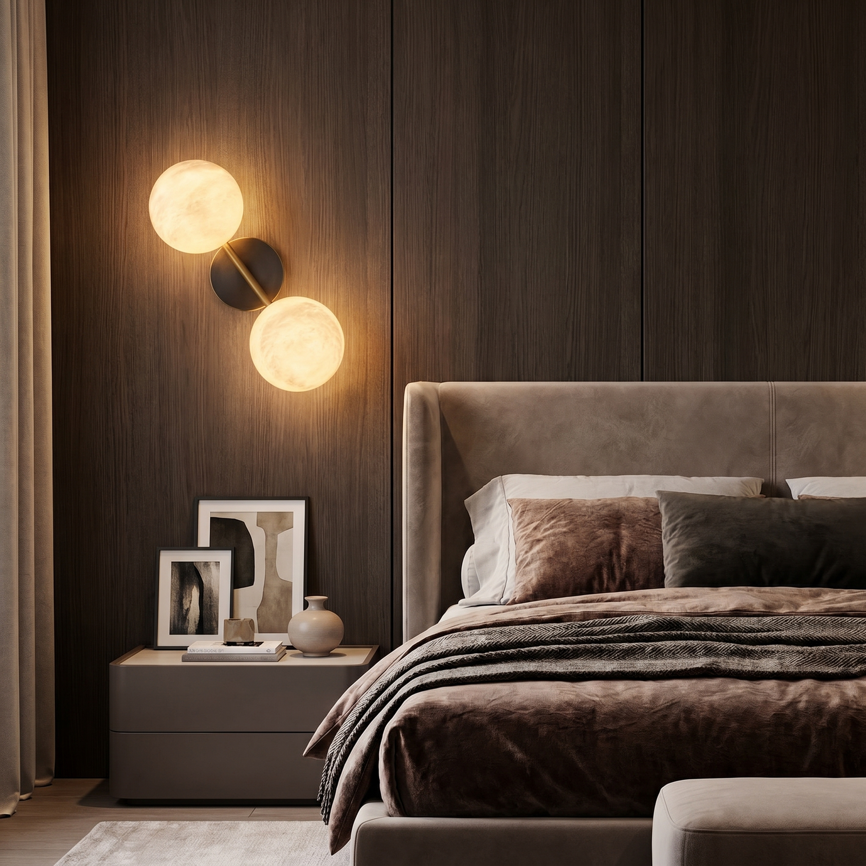 Duo/Triple Orb Wall 91051 (extra) Alabaster — W400 — mra-duo-triple-orb-wall-91051-extra-w400-scene-2