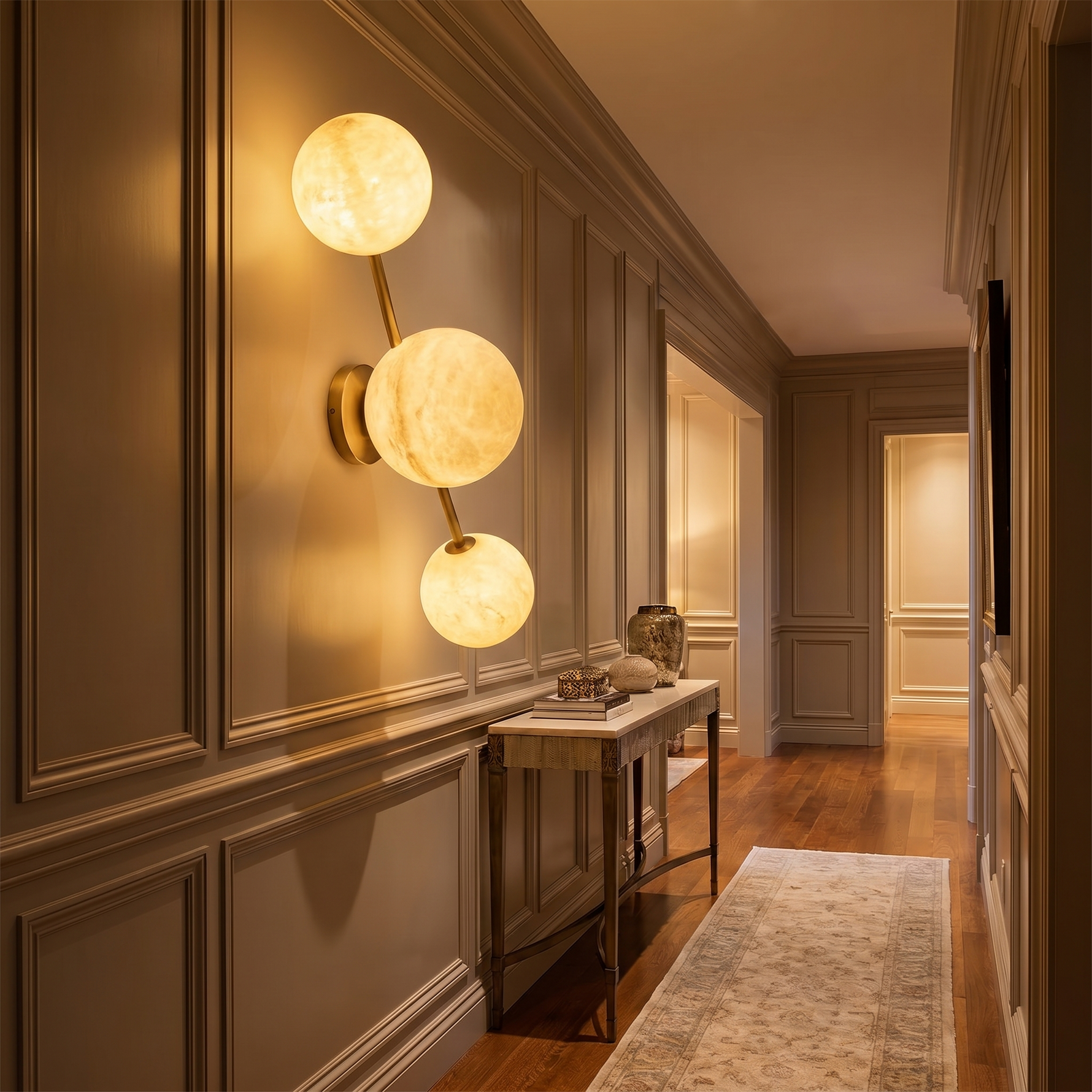 Duo/Triple Orb Wall 91051 (extra) Alabaster — W600 — mra-duo-triple-orb-wall-91051-extra-w600-scene-1