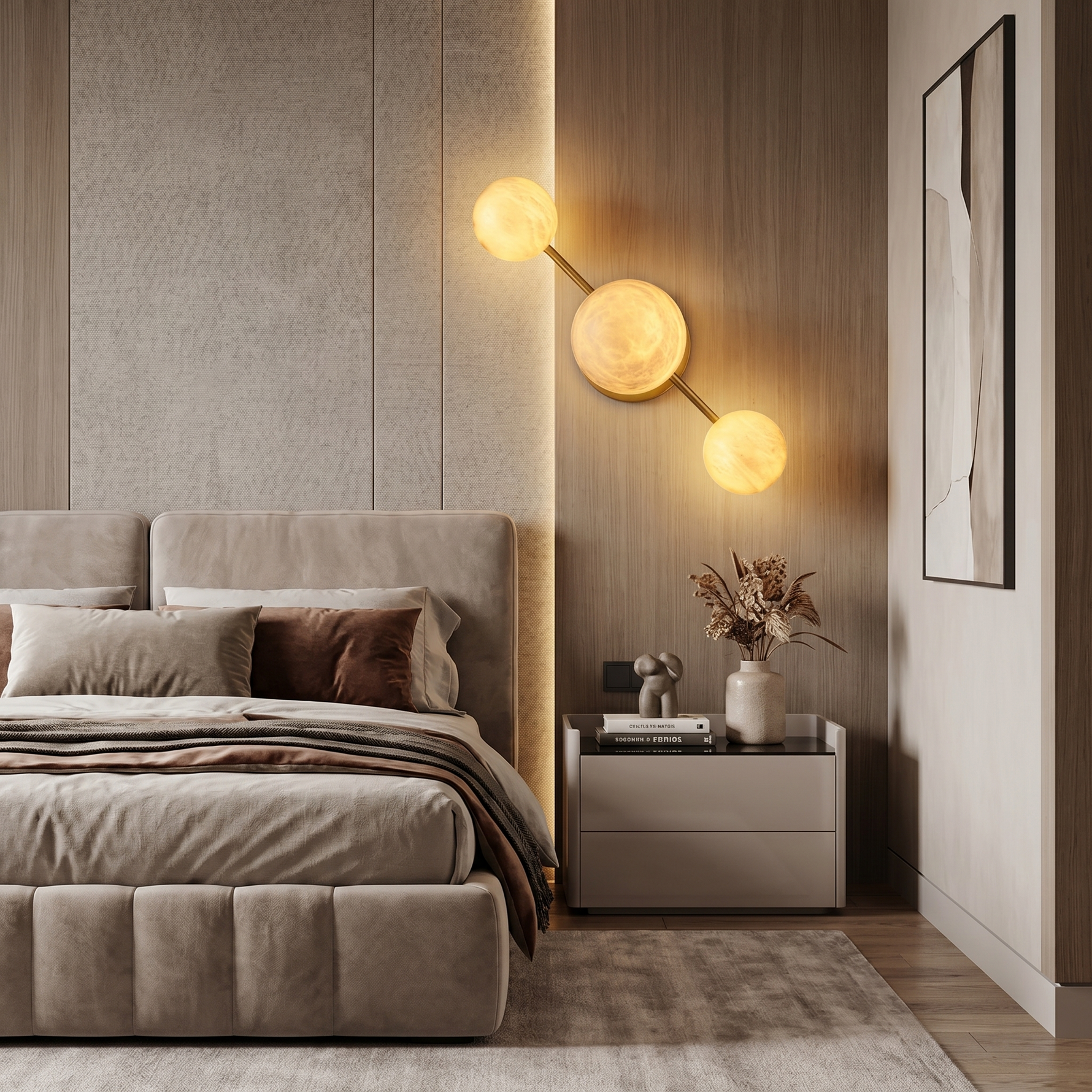 Duo/Triple Orb Wall 91051 (extra) Alabaster — W600 — mra-duo-triple-orb-wall-91051-extra-w600-scene-2