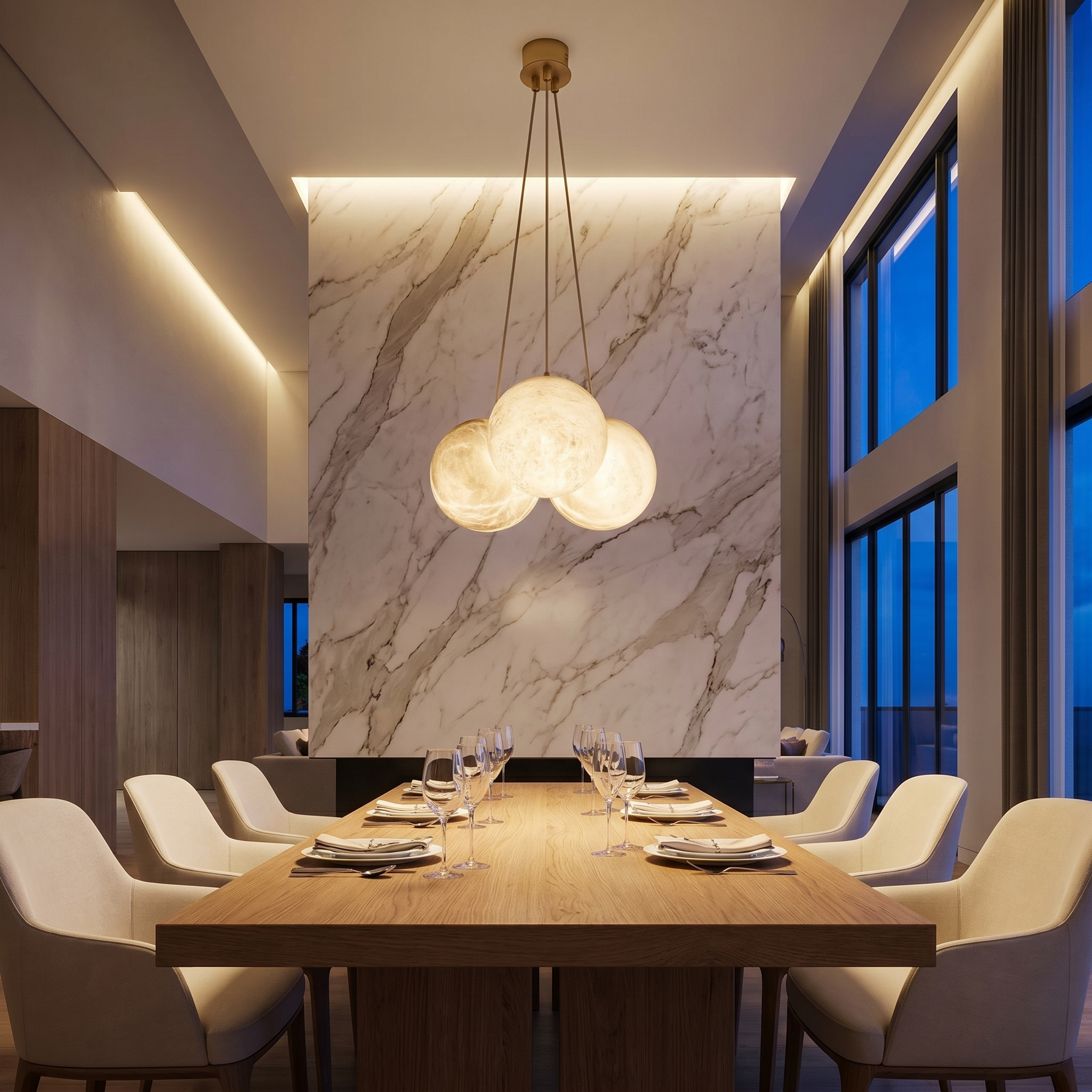 Grape Cluster Alabaster Pendant Light — D300 — mra-grape-cluster-d300-scene-1