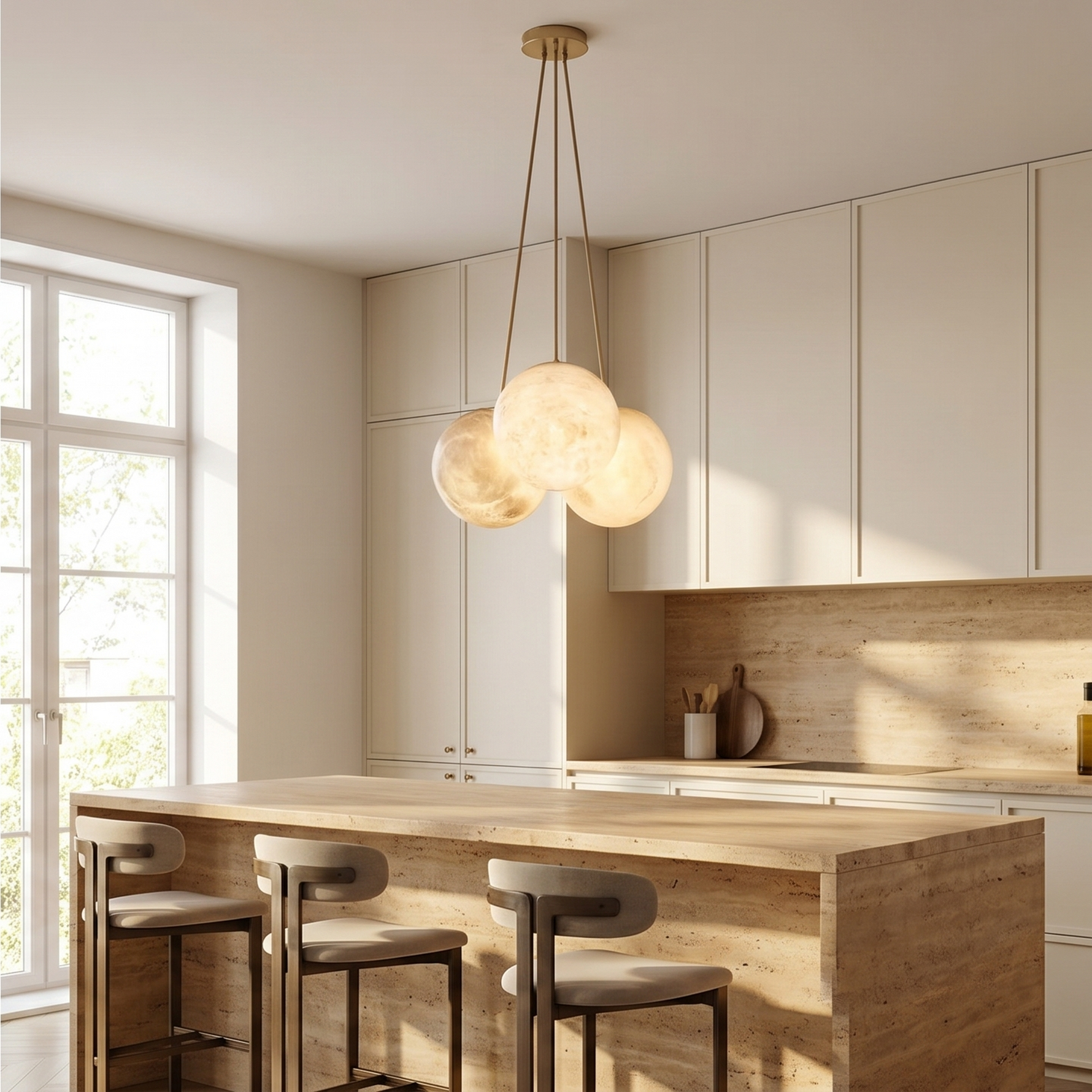 Grape Cluster Alabaster Pendant Light — D300 — mra-grape-cluster-d300-scene-2