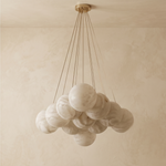 Grape Cluster Alabaster Pendant Light — D800 — mra-grape-cluster-d800-dark